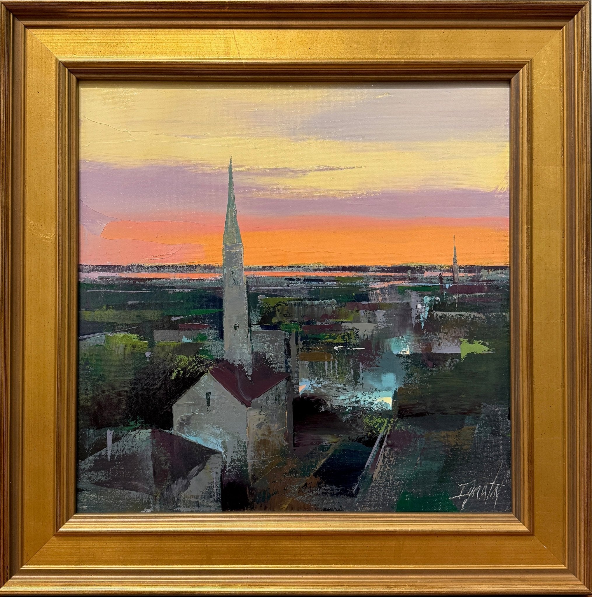 Broad Street Dusk by Ignat Ignatov at LePrince Galleries