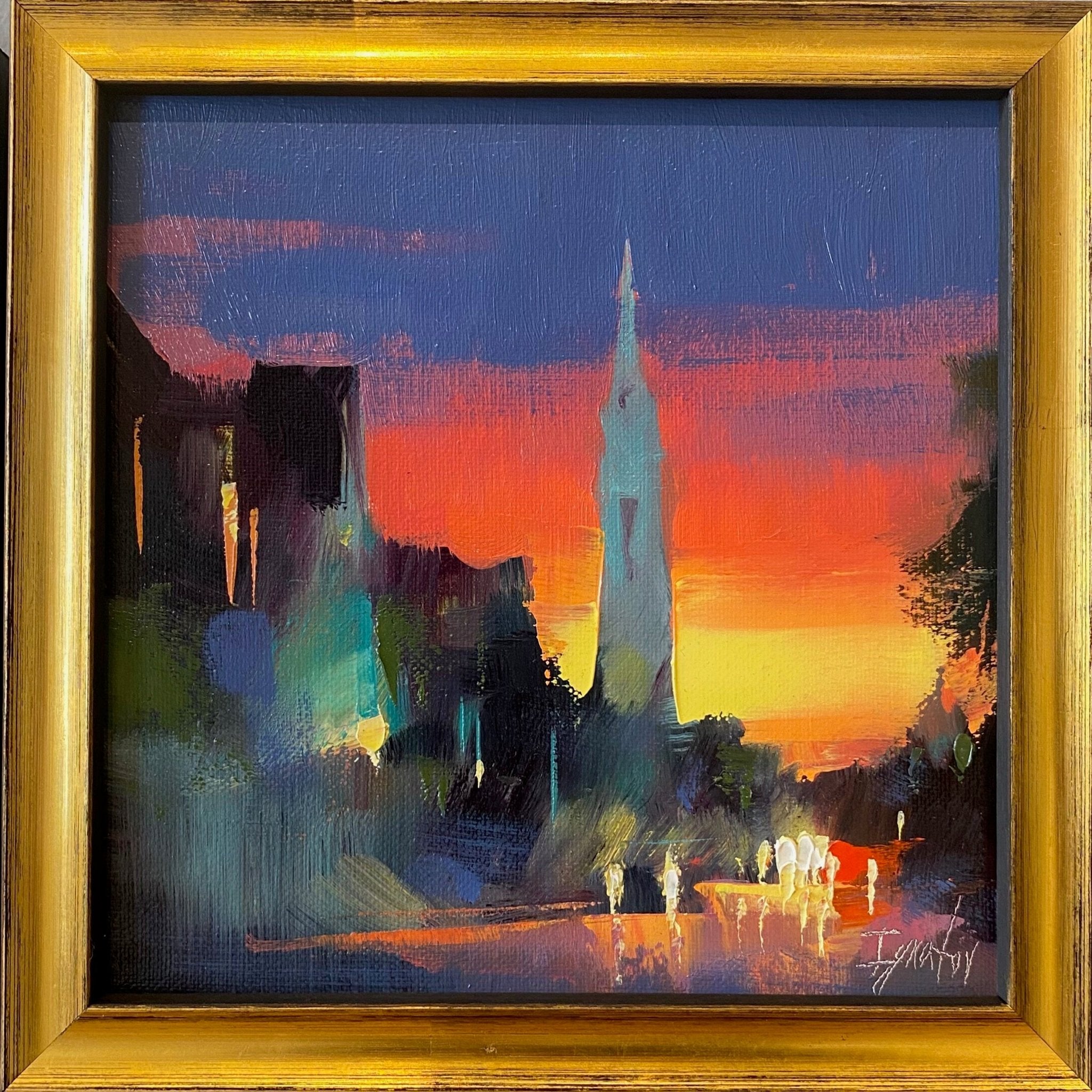 Broad Street Evening by Ignat Ignatov at LePrince Galleries