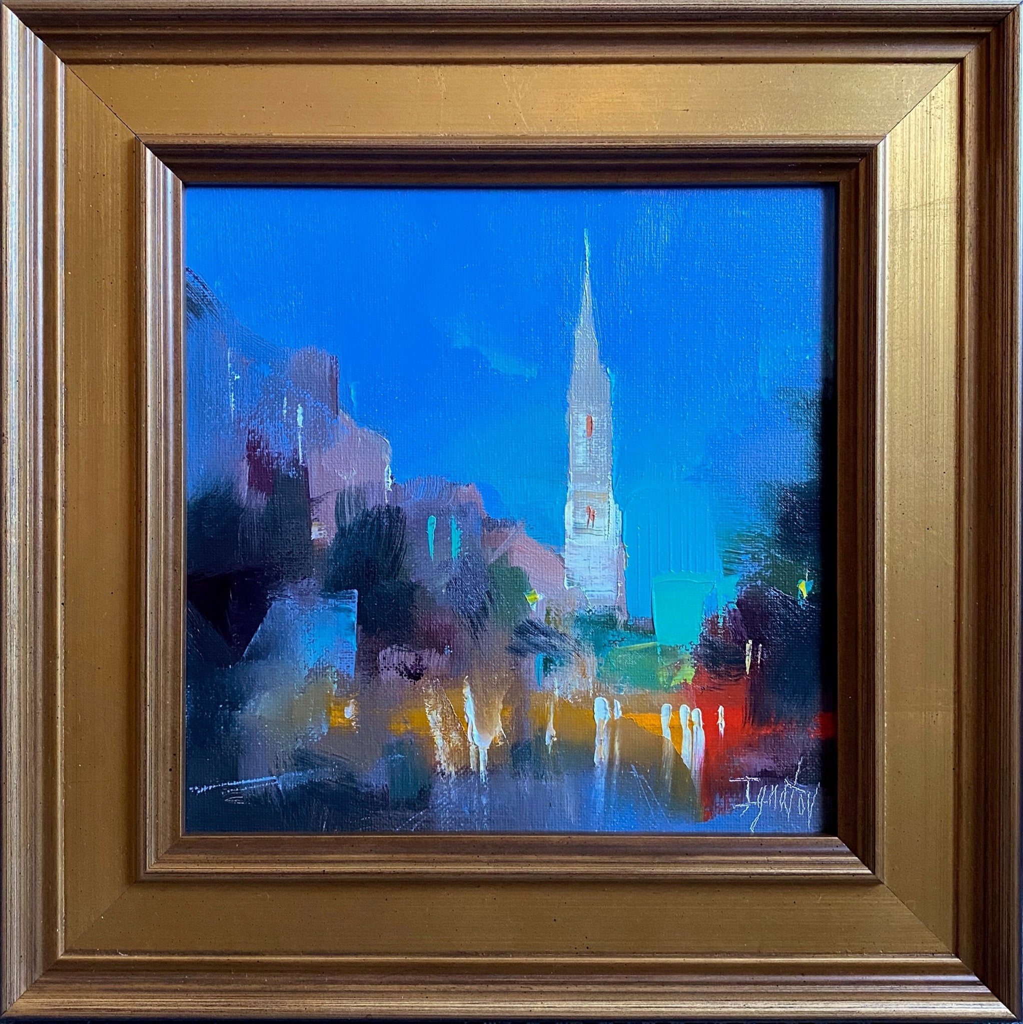 Broad Street Twilight by Ignat Ignatov at LePrince Galleries