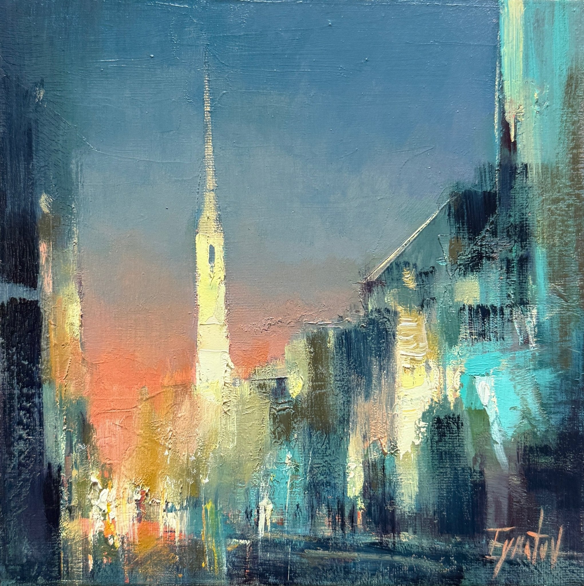 Calhoun and Meeting, Nocturne by Ignat Ignatov at LePrince Galleries