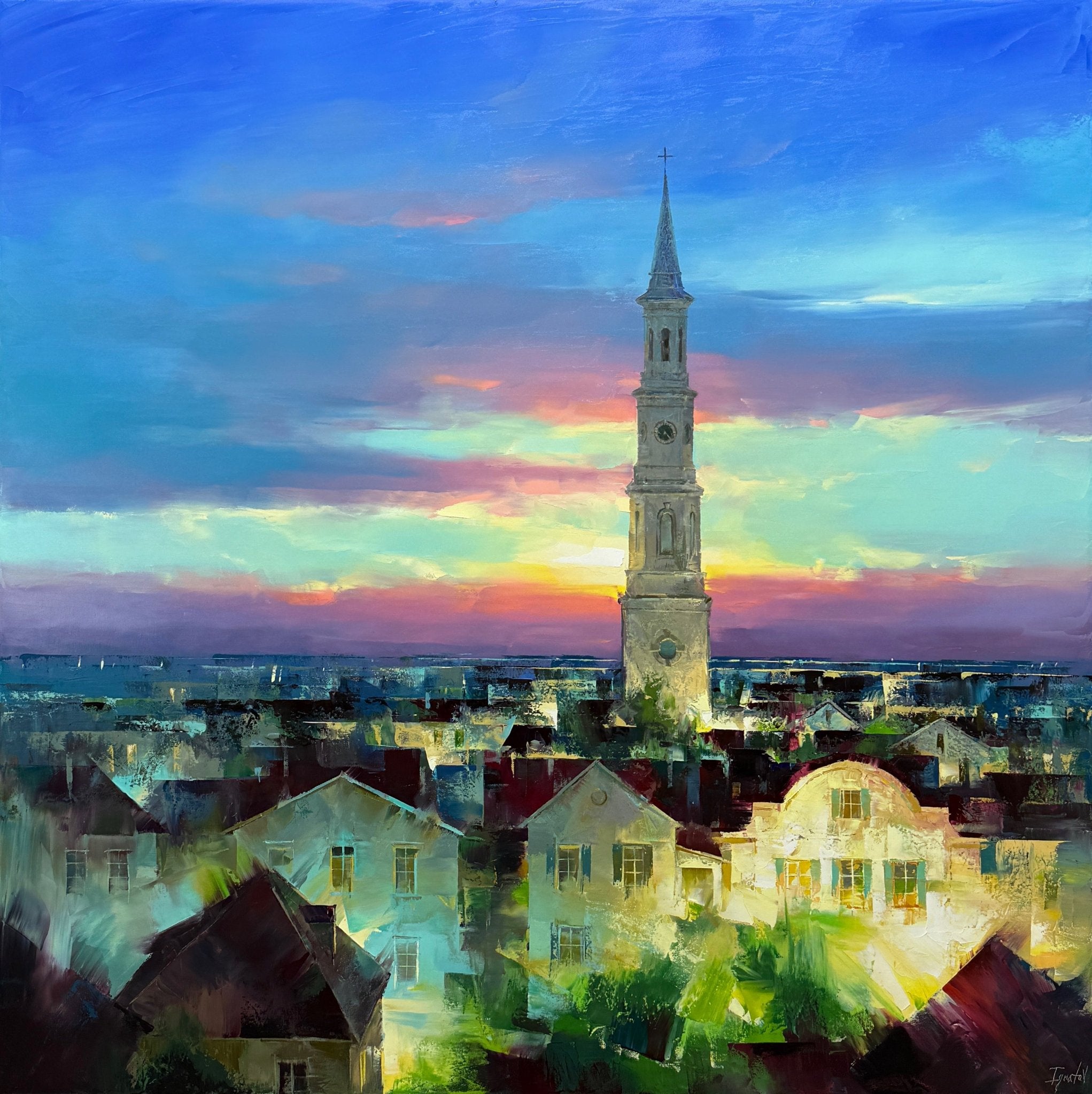 Charleston Sunset by Ignat Ignatov at LePrince Galleries