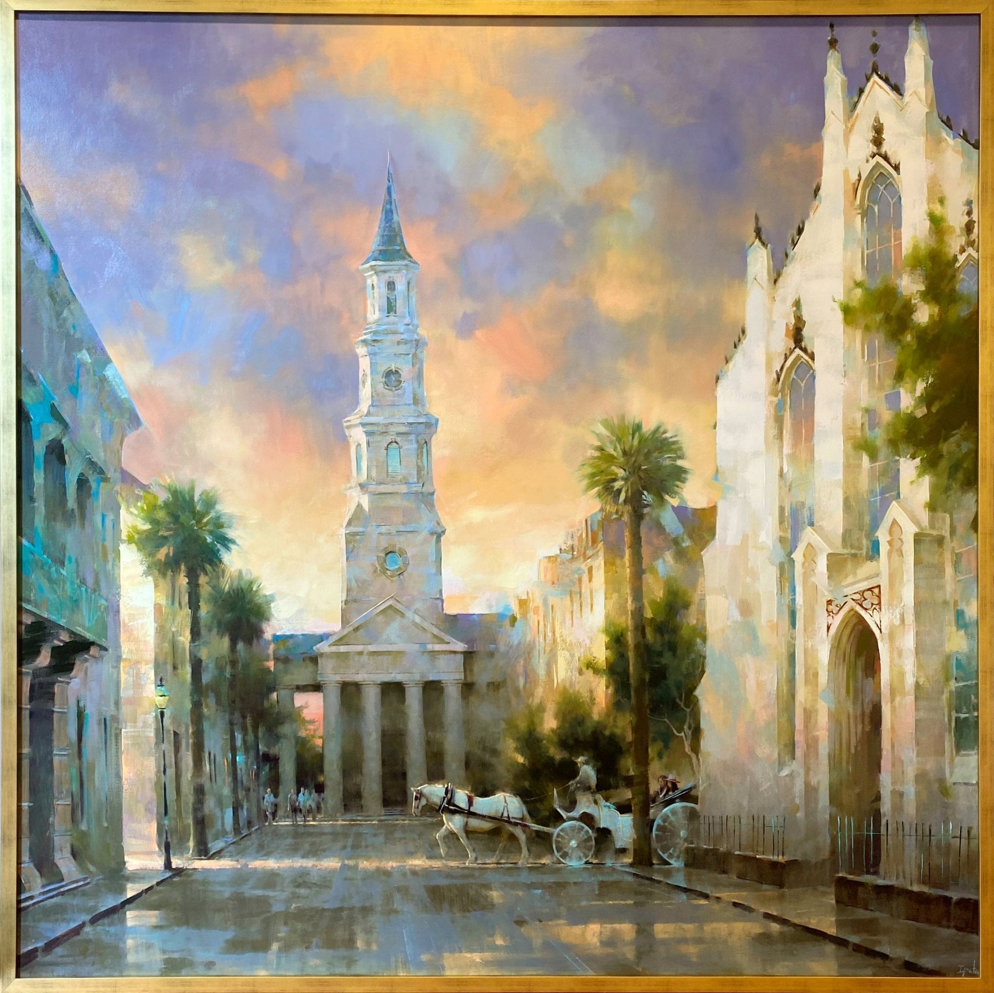 Church Street Sunset by Ignat Ignatov at LePrince Galleries