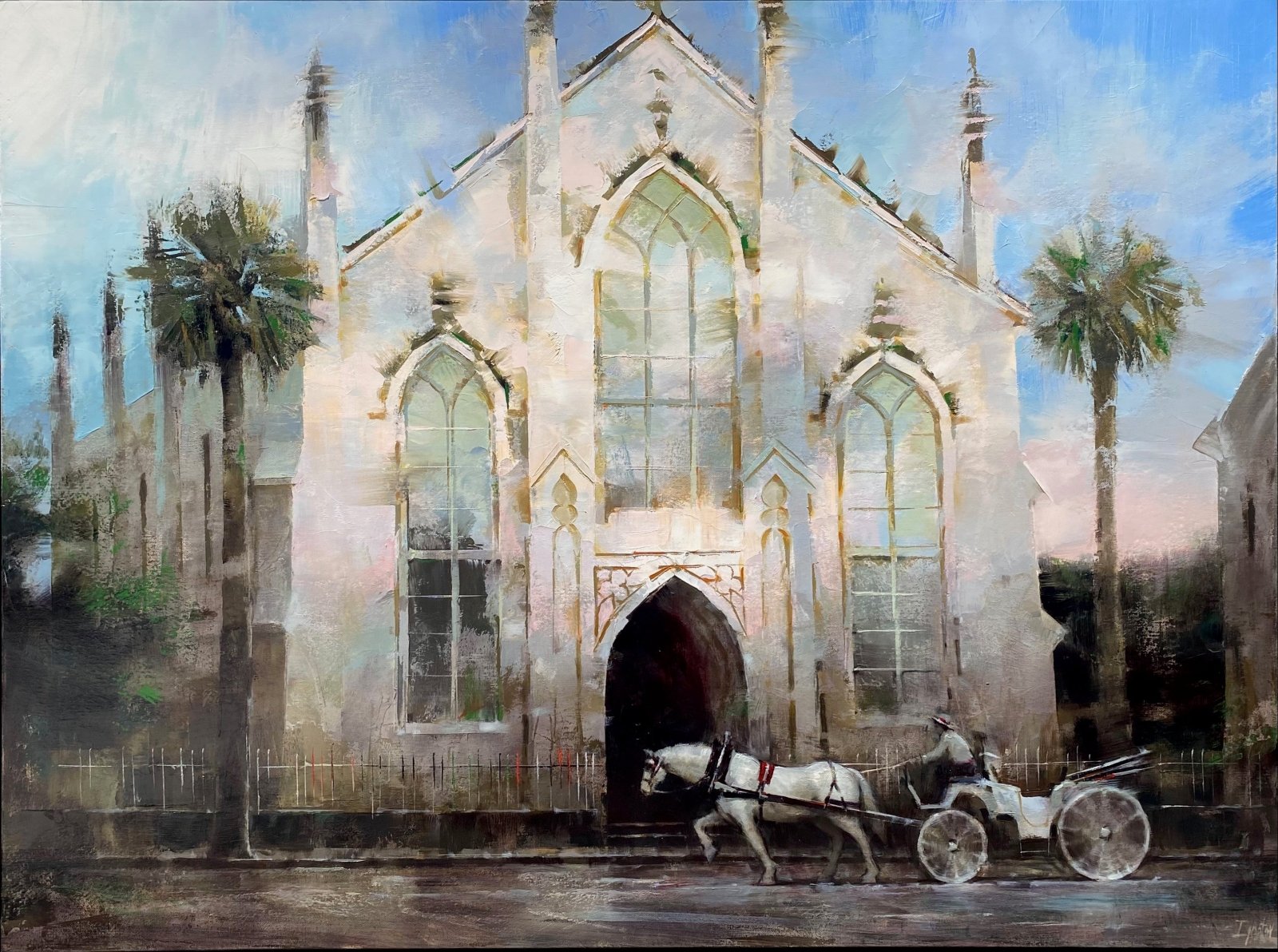 French Huguenot Church by Ignat Ignatov at LePrince Galleries