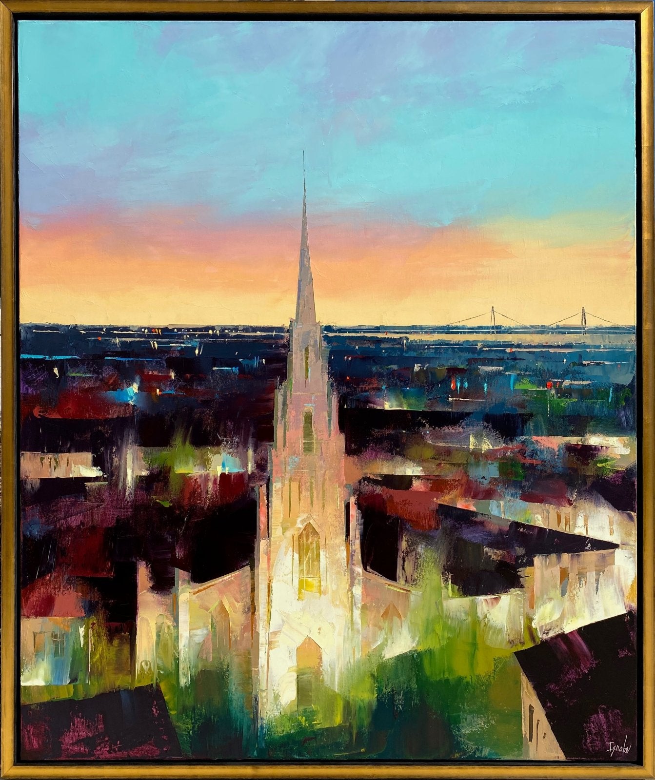 Grace Church at Twilight by Ignat Ignatov at LePrince Galleries