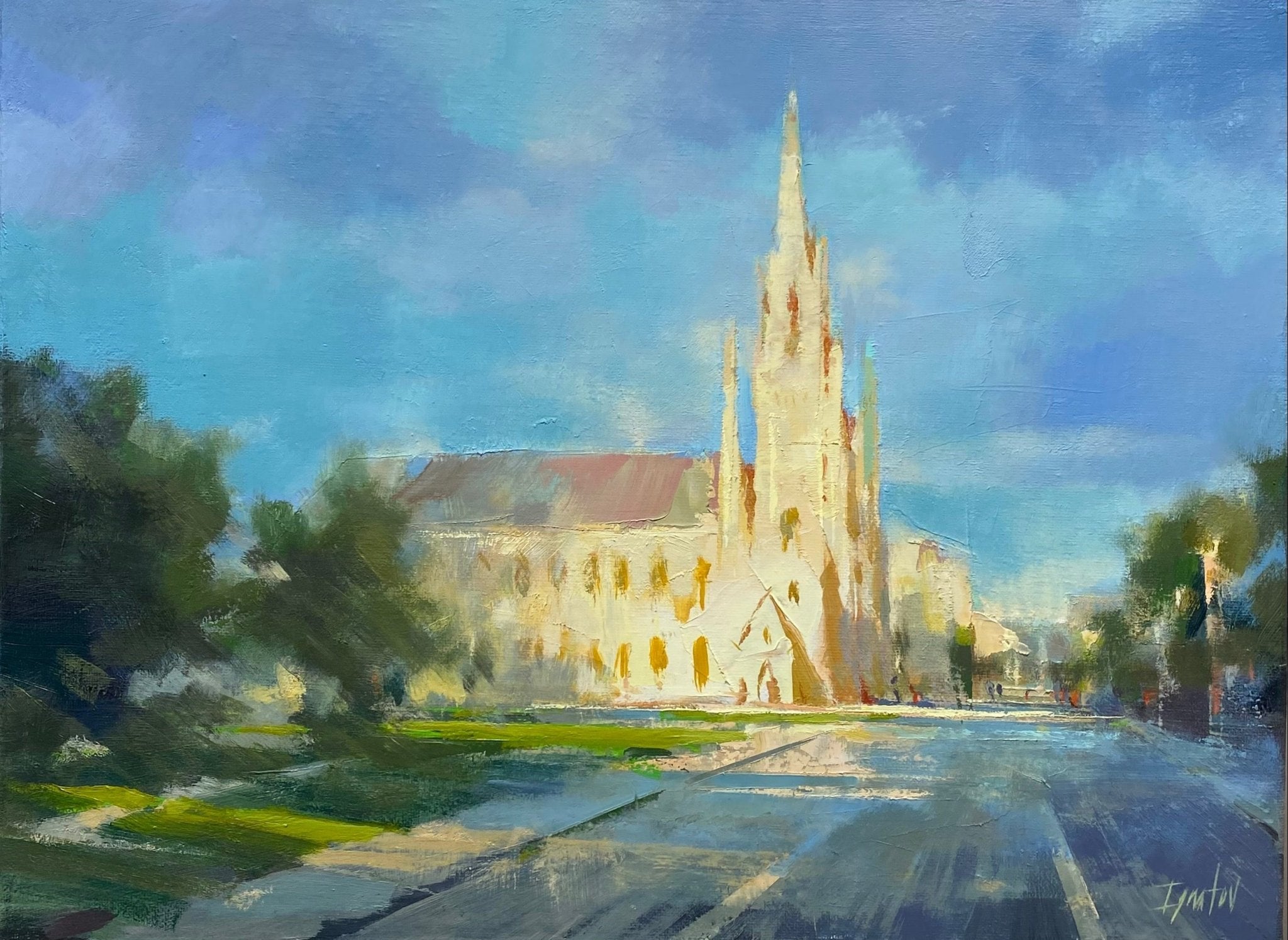 Grace Church Sunlit by Ignat Ignatov at LePrince Galleries