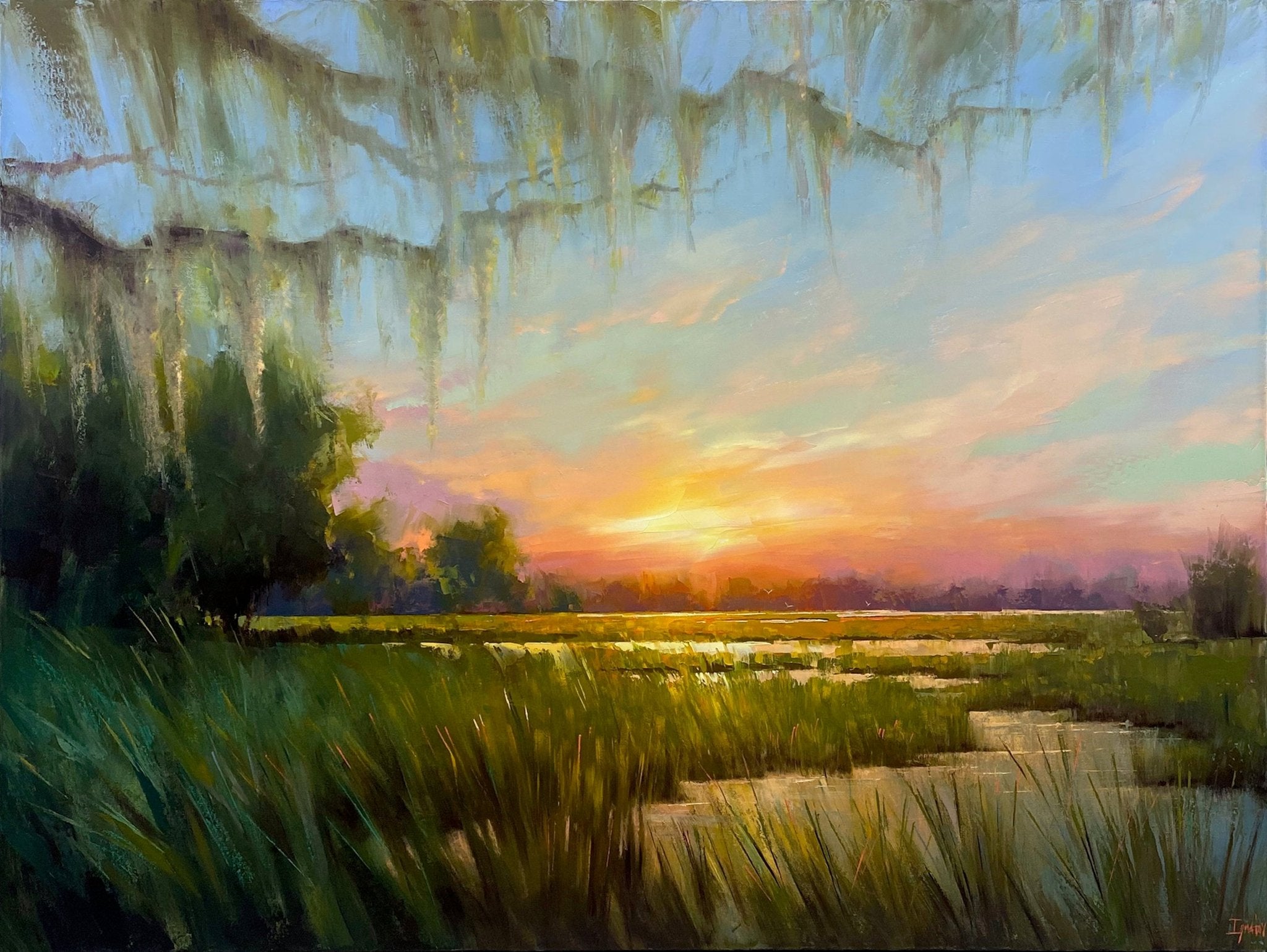 Kiawah Sunset by Ignat Ignatov at LePrince Galleries