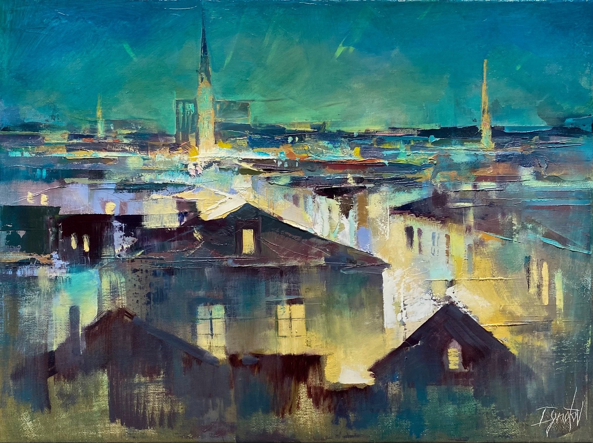King and Calhoun Rooftops by Ignat Ignatov at LePrince Galleries