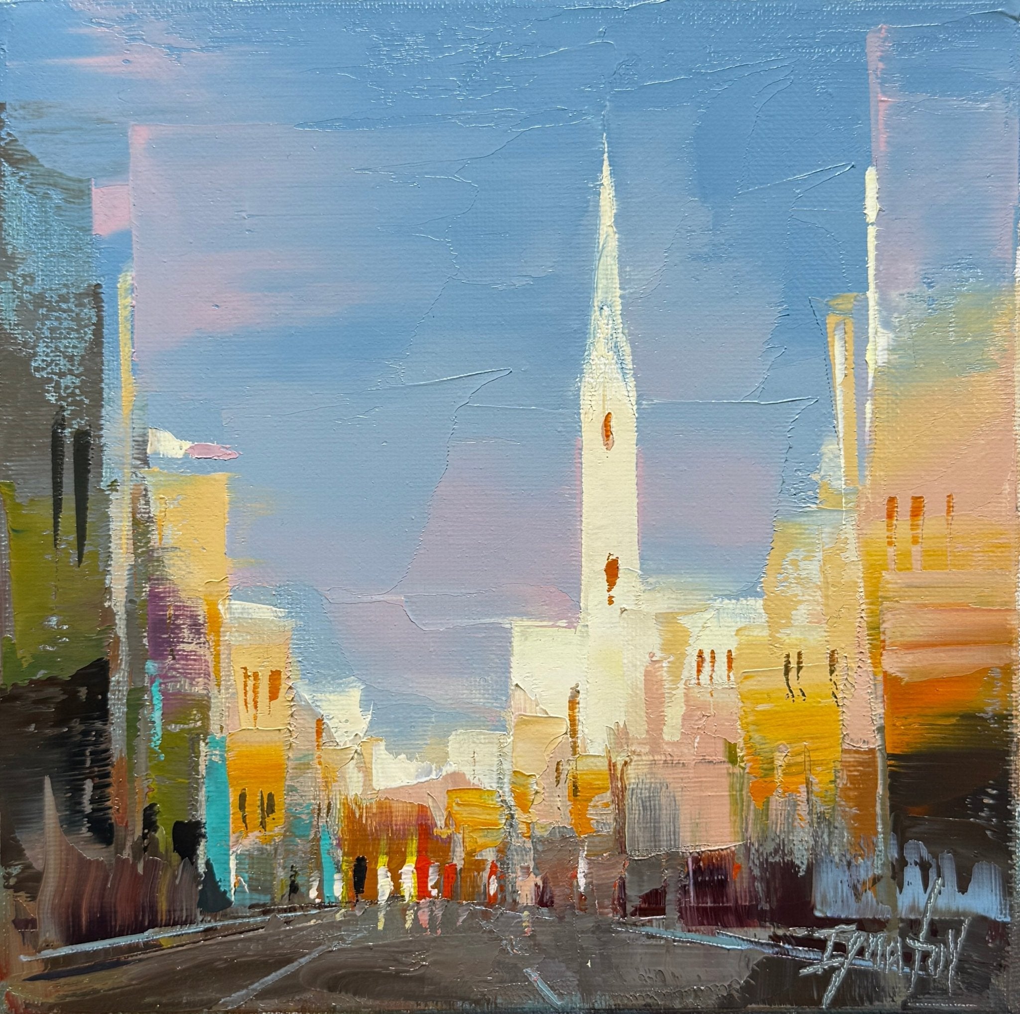 King Street Evening by Ignat Ignatov at LePrince Galleries