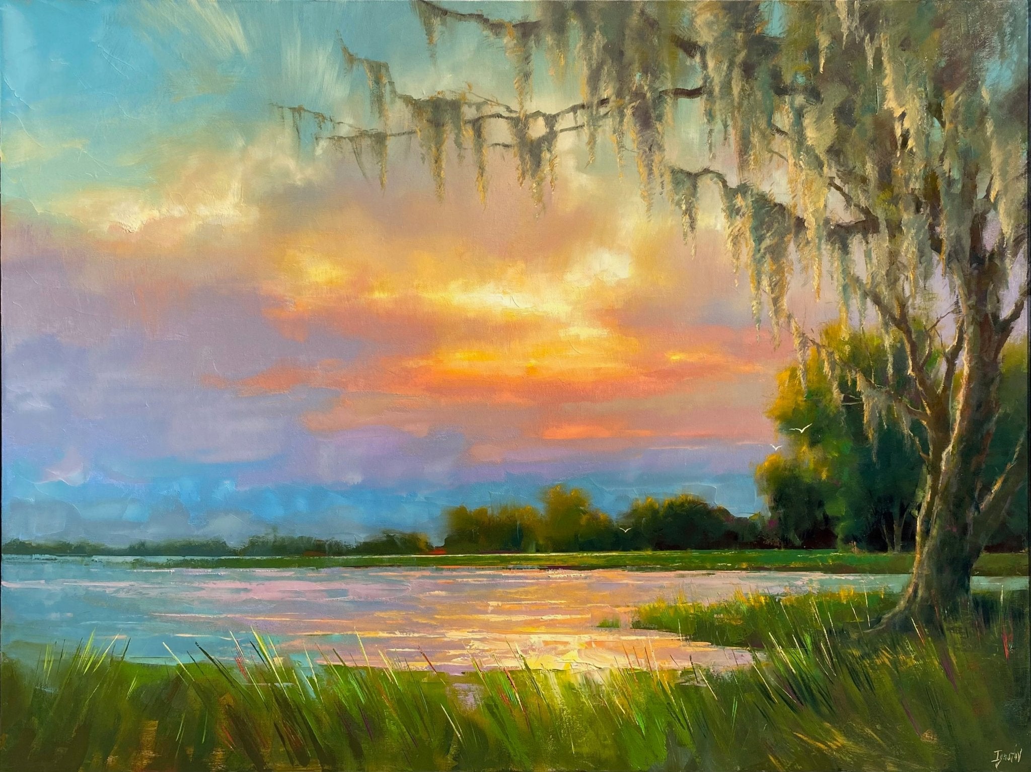 Lowcountry Sunset Reverie by Ignat Ignatov at LePrince Galleries