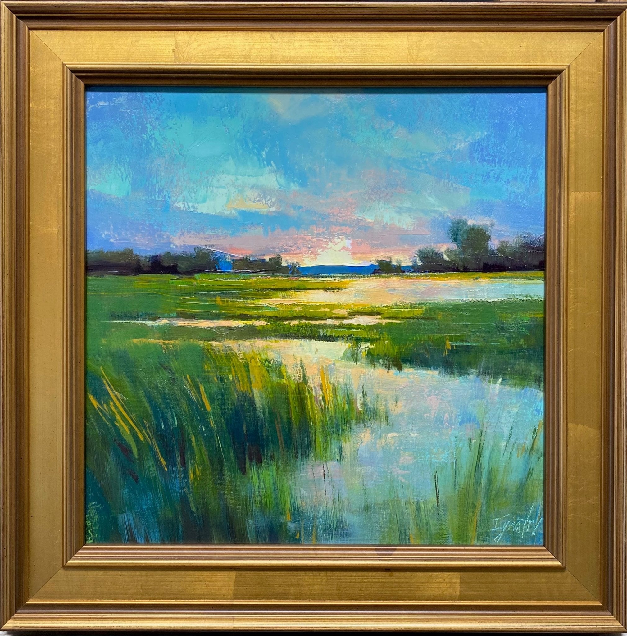 Marsh Sunrise by Ignat Ignatov at LePrince Galleries