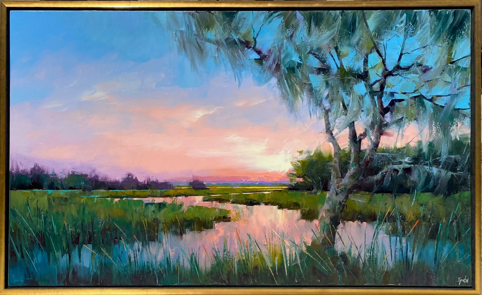 Marshland Dreams at Sundown by Ignat Ignatov at LePrince Galleries
