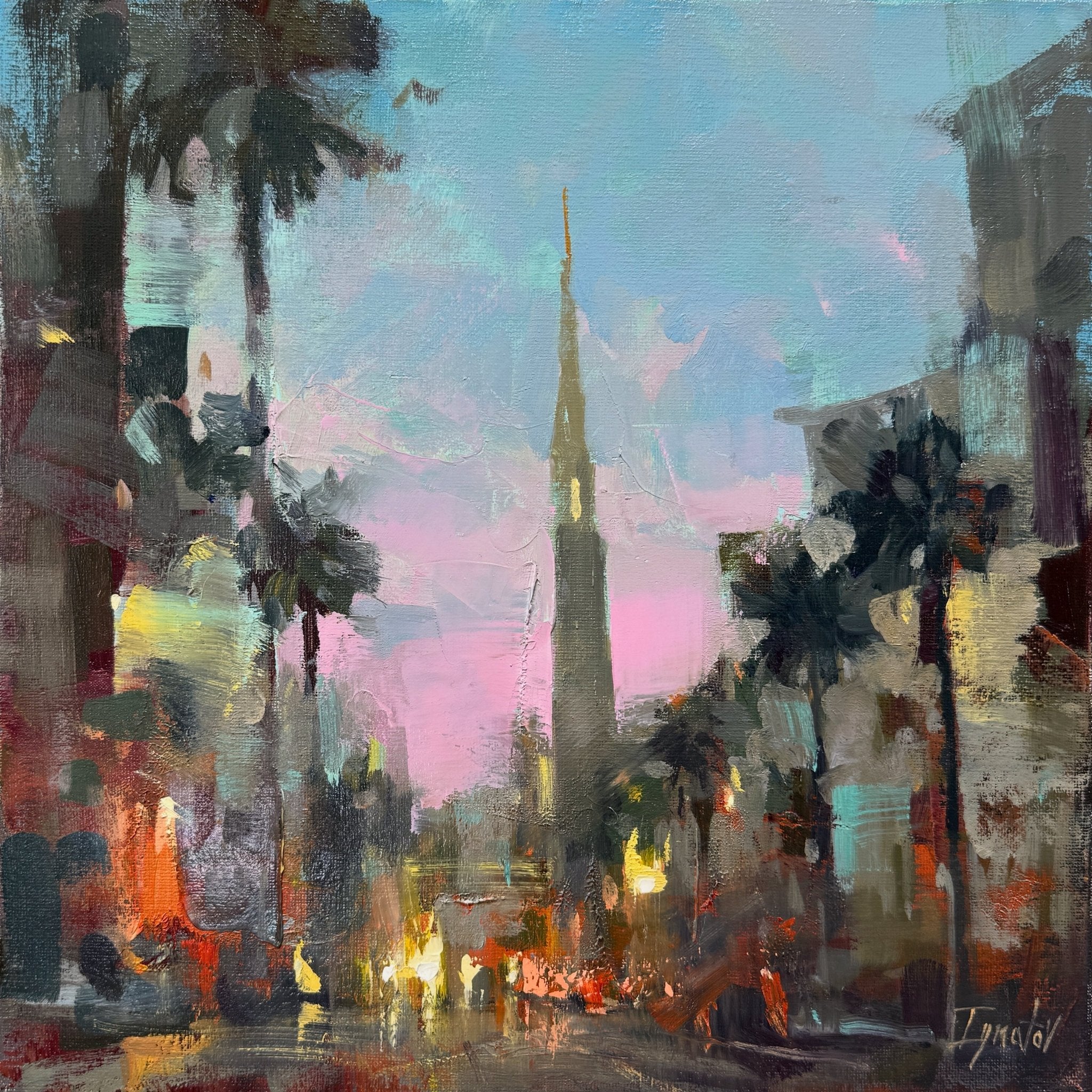 Meeting Street Sunrise by Ignat Ignatov at LePrince Galleries