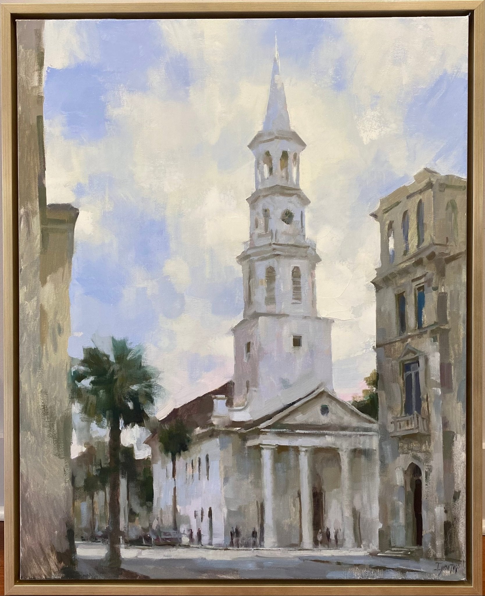 Overcast Morning on Broad Street by Ignat Ignatov at LePrince Galleries