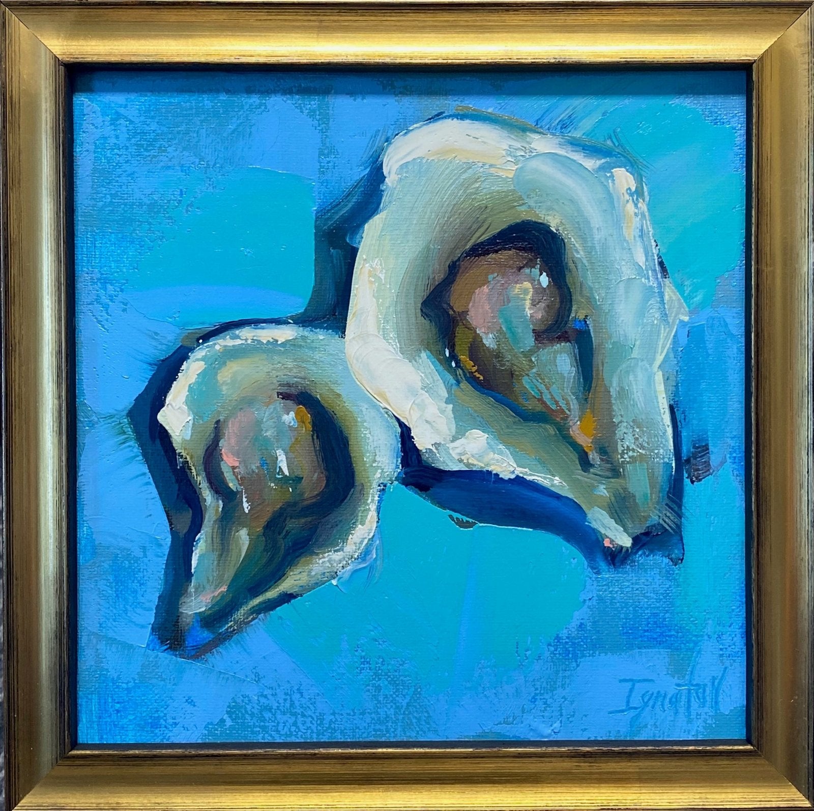 Oysters in Blue by Ignat Ignatov at LePrince Galleries