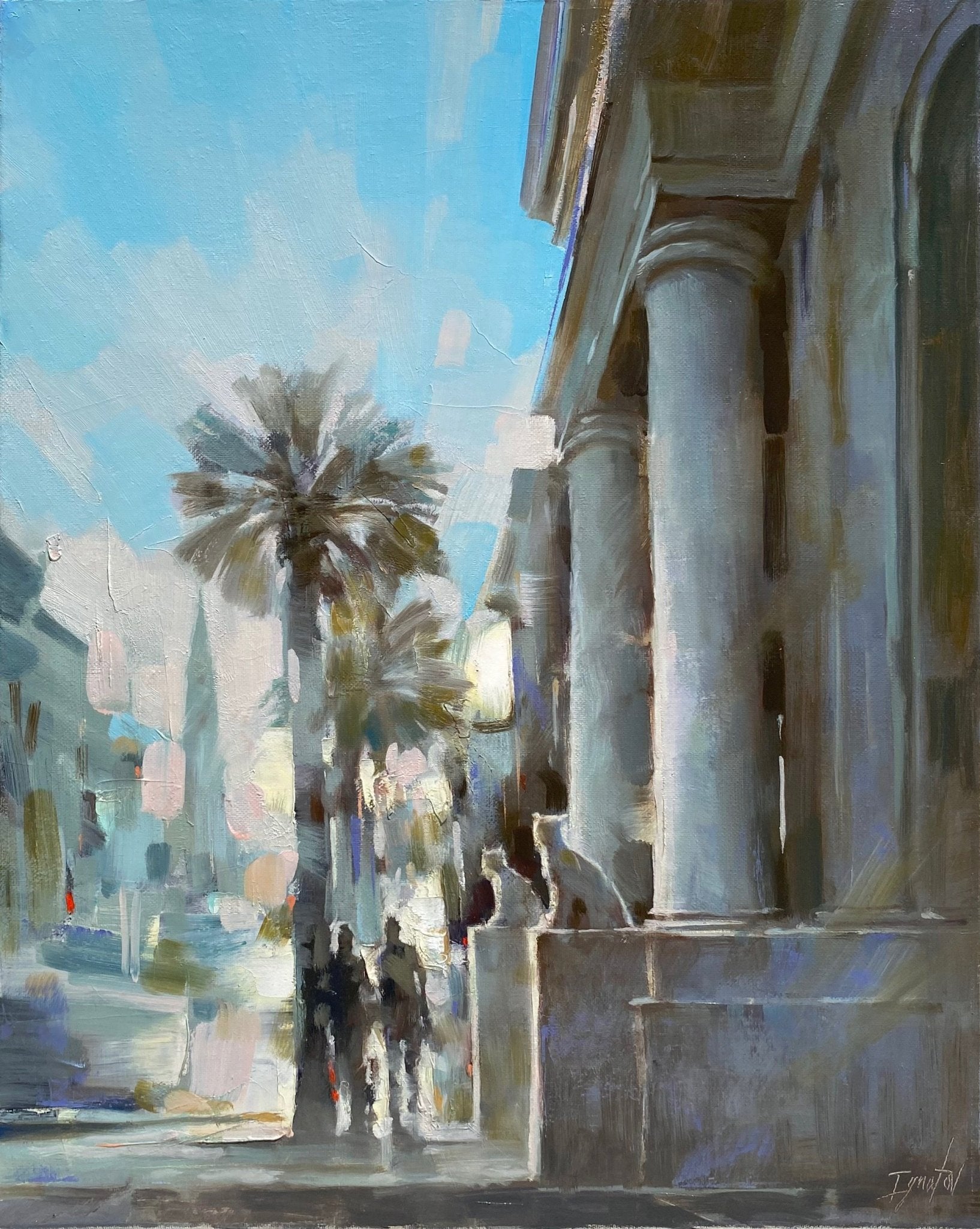 People's Building Cityscape by Ignat Ignatov at LePrince Galleries