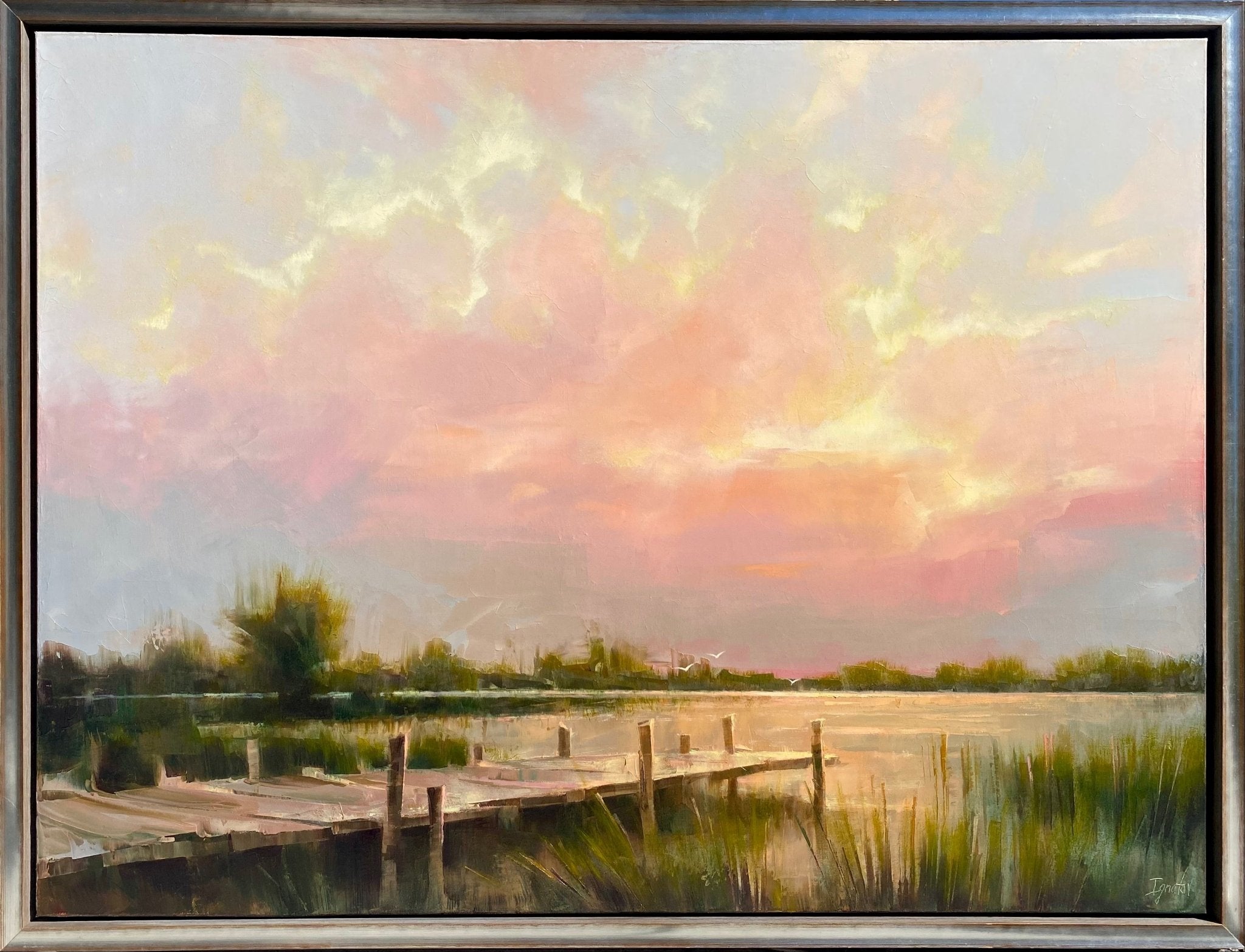 River Dock Sunset by Ignat Ignatov at LePrince Galleries