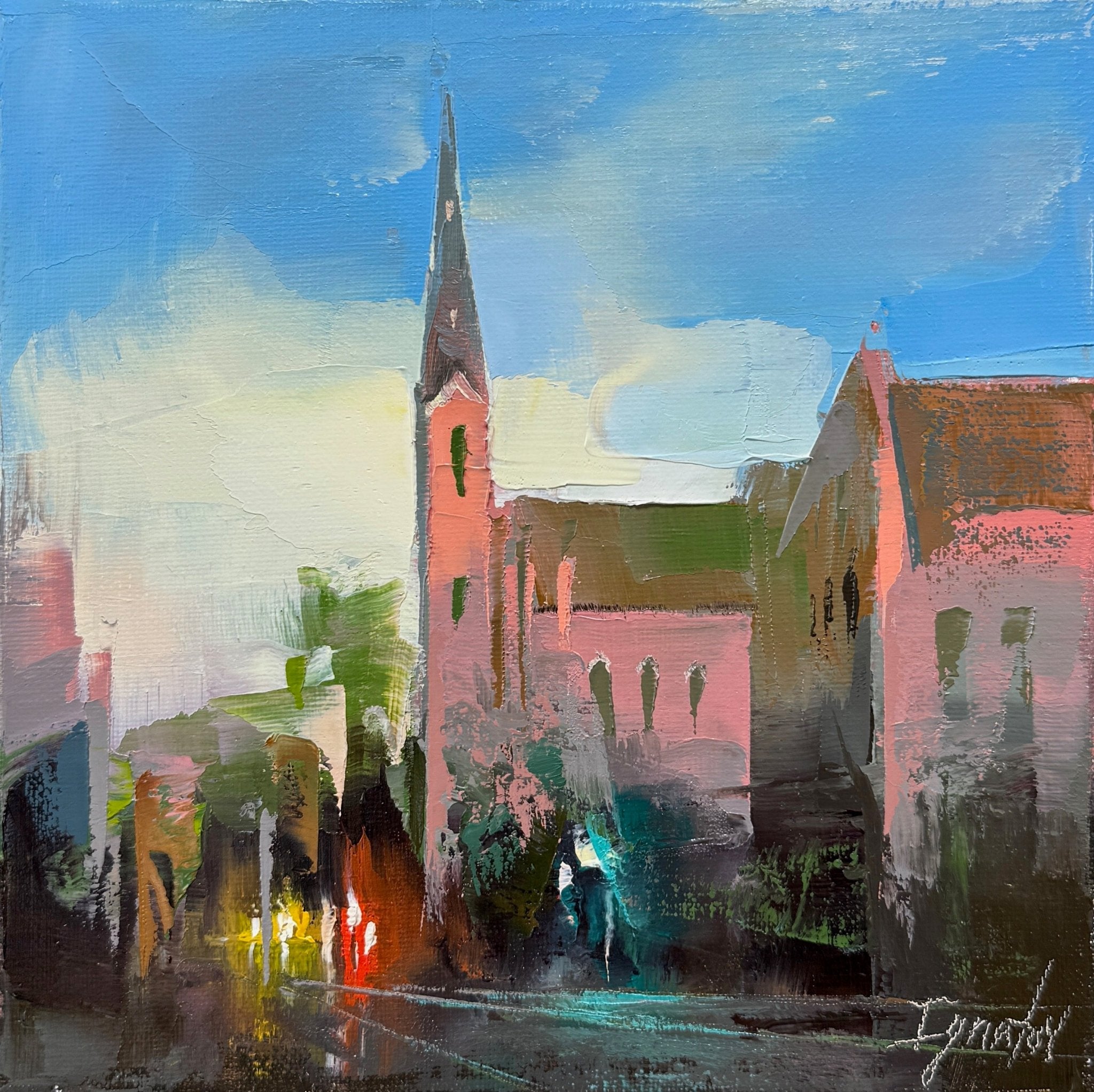 St. Matthew's at Dusk by Ignat Ignatov at LePrince Galleries