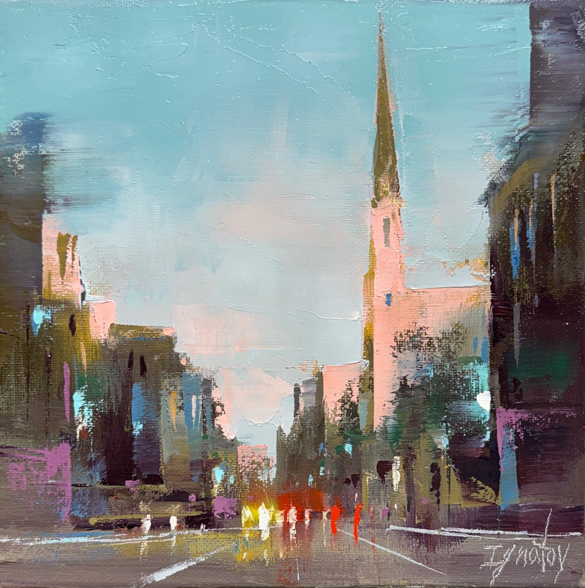 St. Matthew's Dusk by Ignat Ignatov at LePrince Galleries