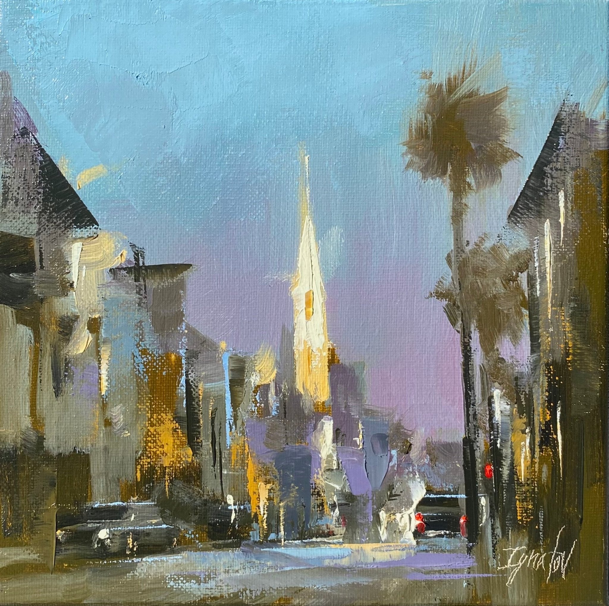 St. Michaels after Dark by Ignat Ignatov at LePrince Galleries