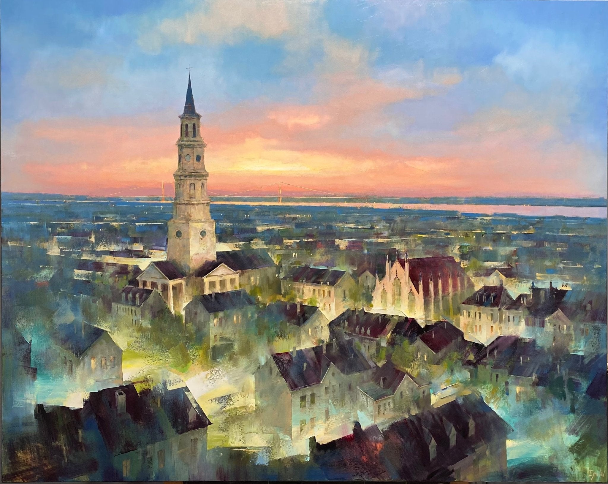 St. Philips Aerial by Ignat Ignatov at LePrince Galleries