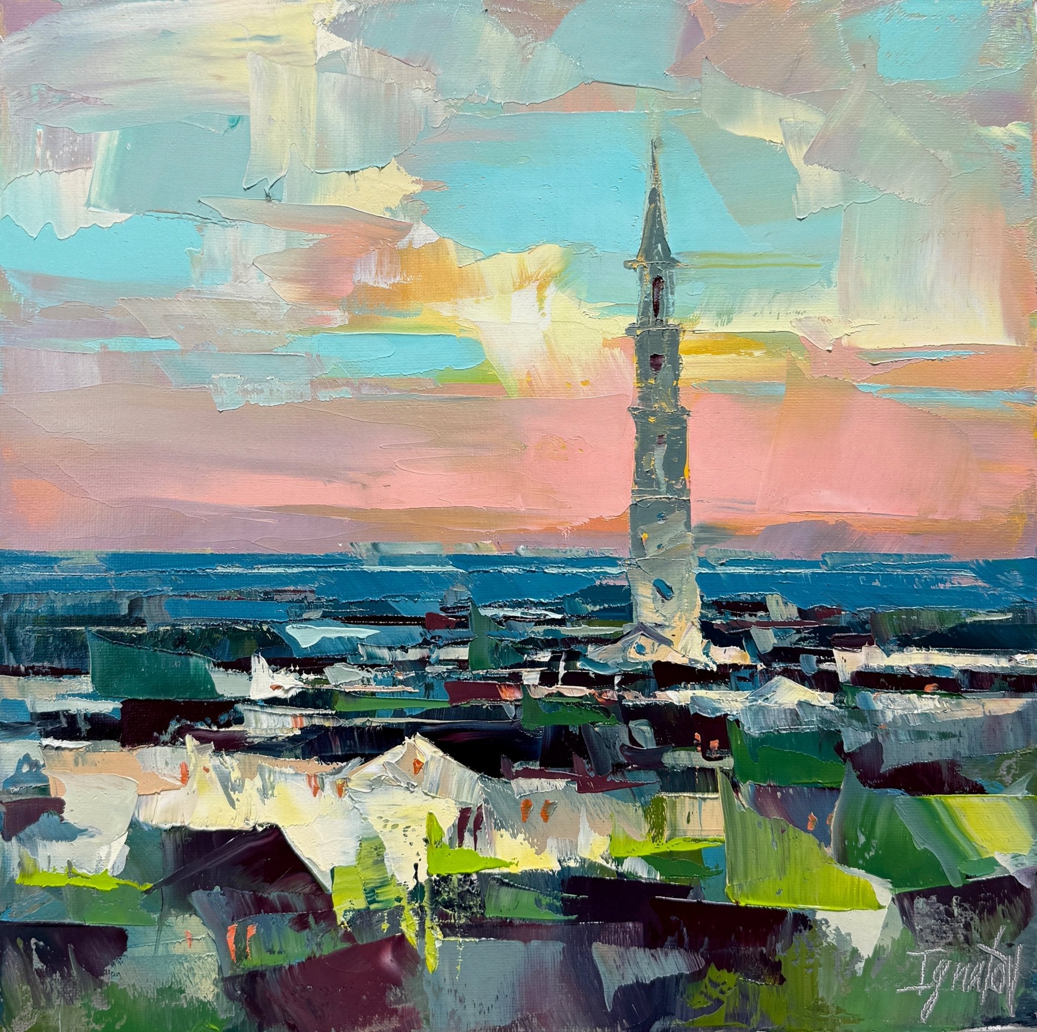 St' Philip's Dusk Silhouette by Ignat Ignatov at LePrince Galleries