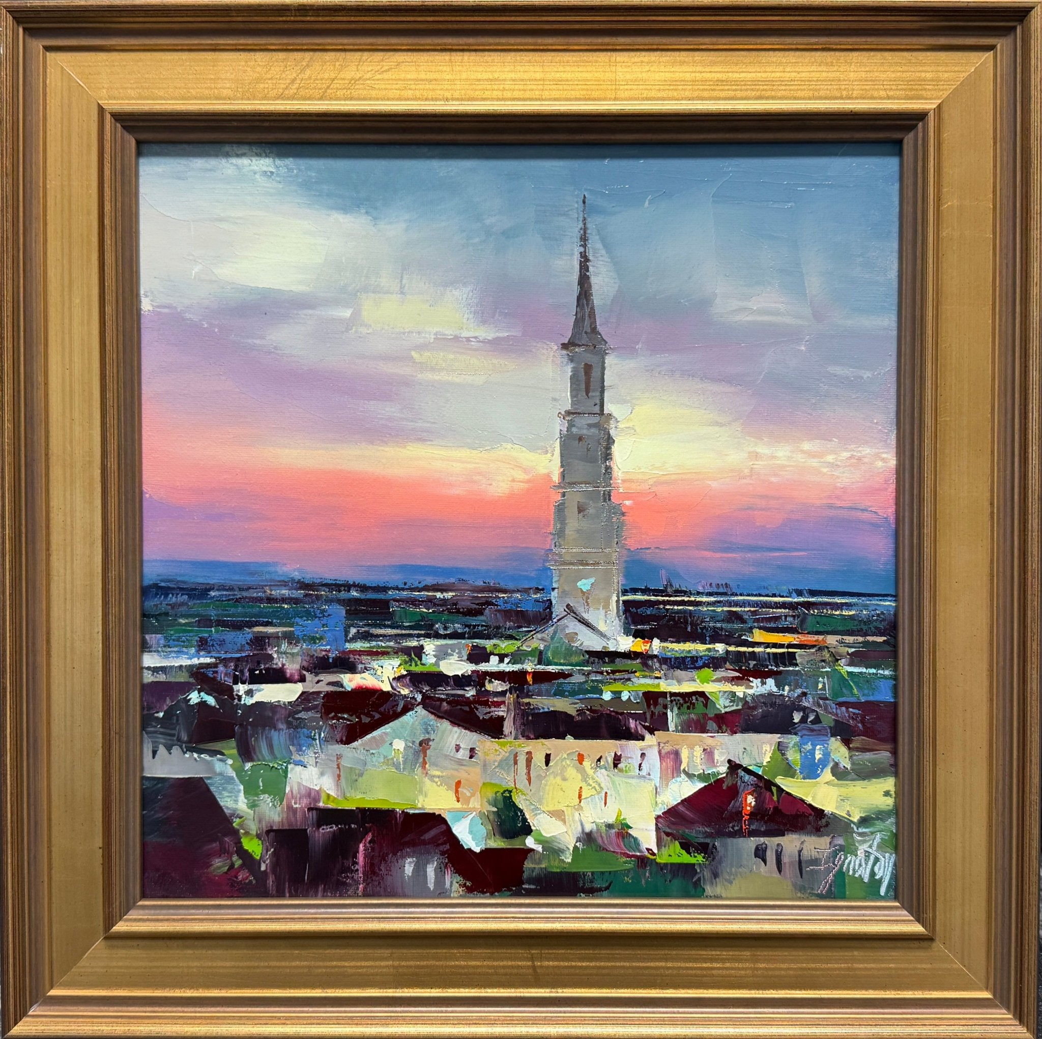 St. Philip's Rooftops in Twilight by Ignat Ignatov at LePrince Galleries