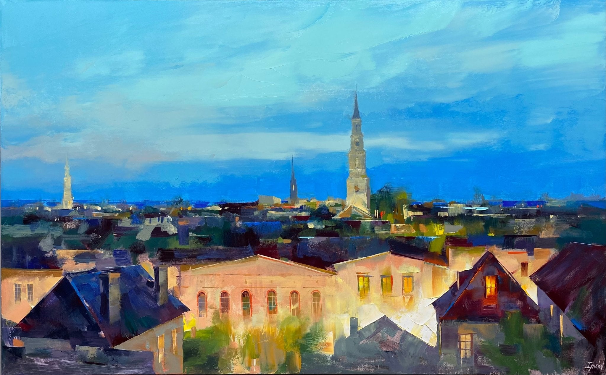 St. Philip's Skyline by Ignat Ignatov at LePrince Galleries