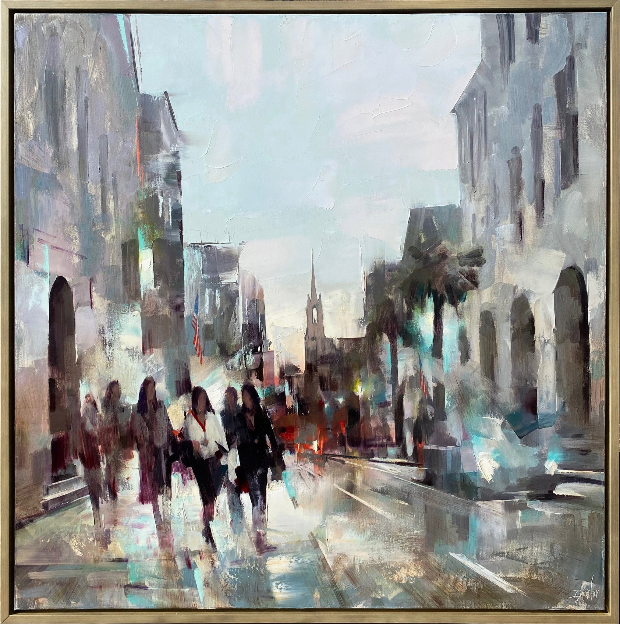 Strolling Four Corners of Law by Ignat Ignatov at LePrince Galleries