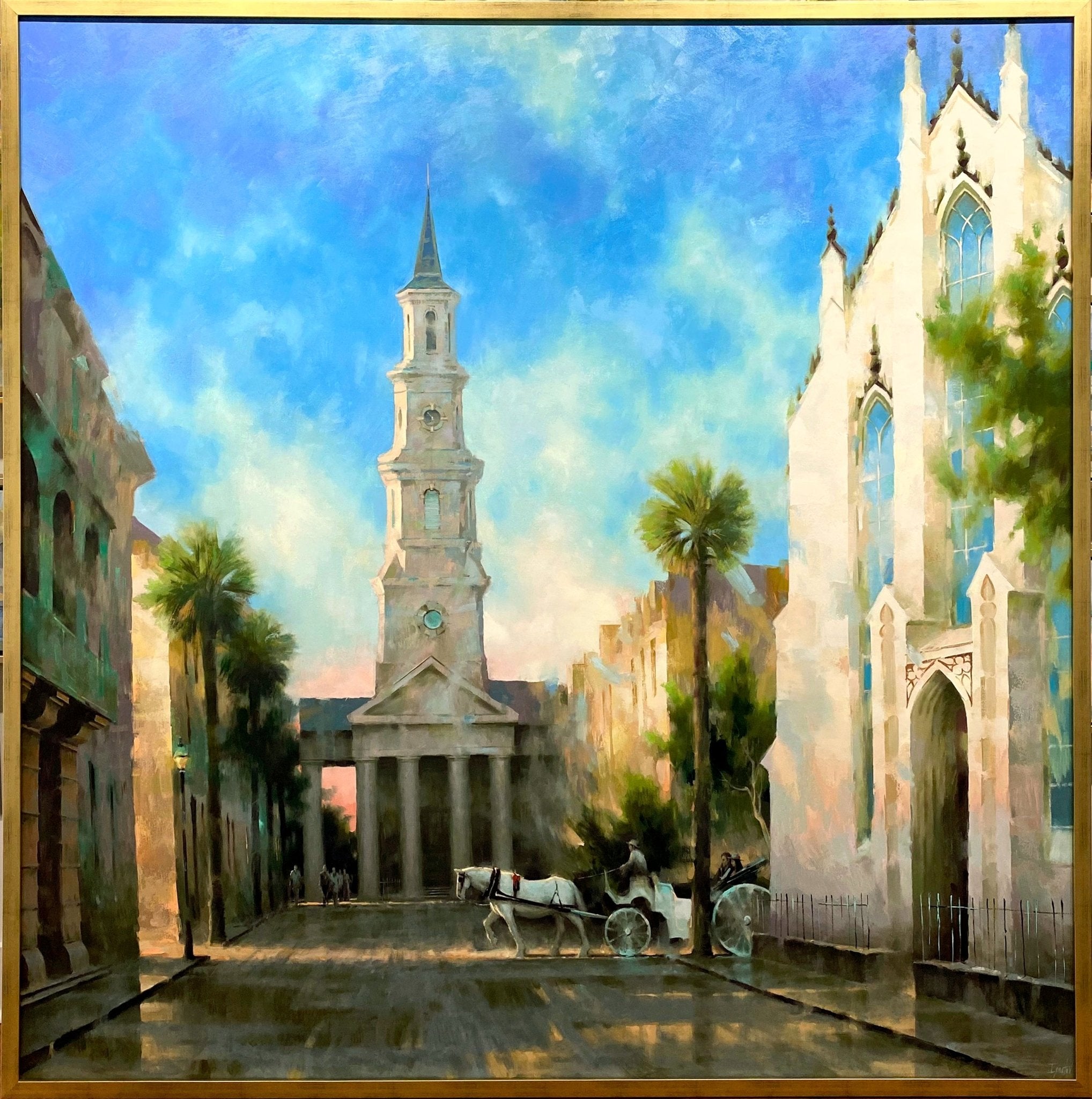 Sunlight on Church and Queen by Ignat Ignatov at LePrince Galleries