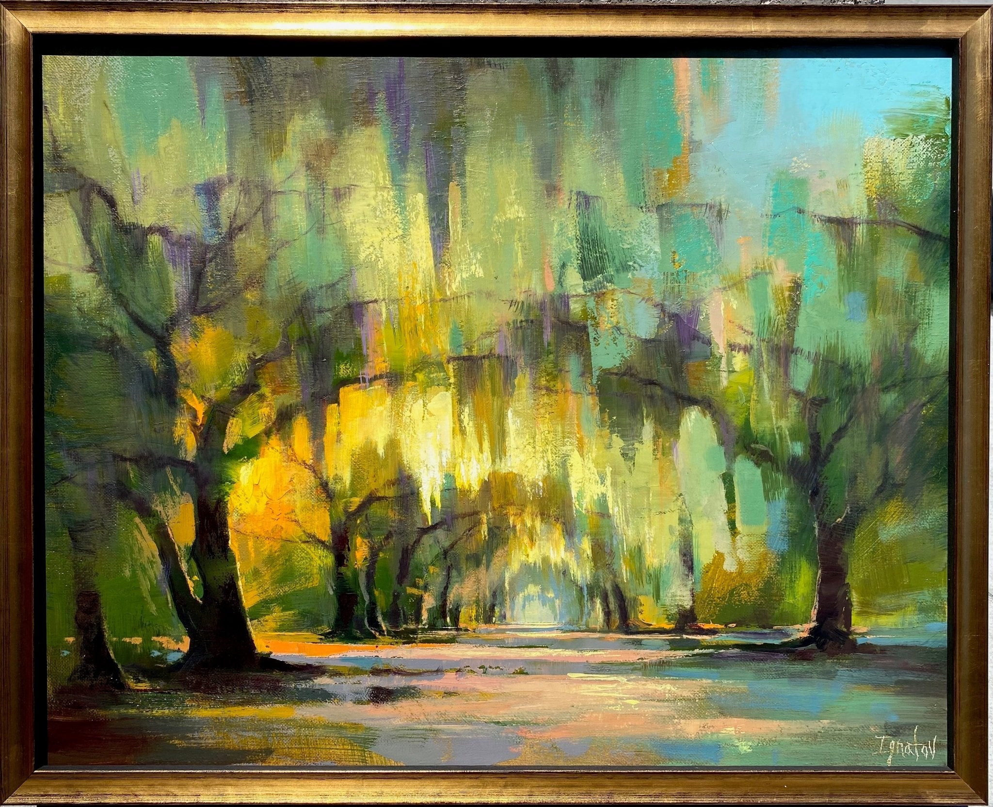 Sunlit Live Oaks by Ignat Ignatov at LePrince Galleries