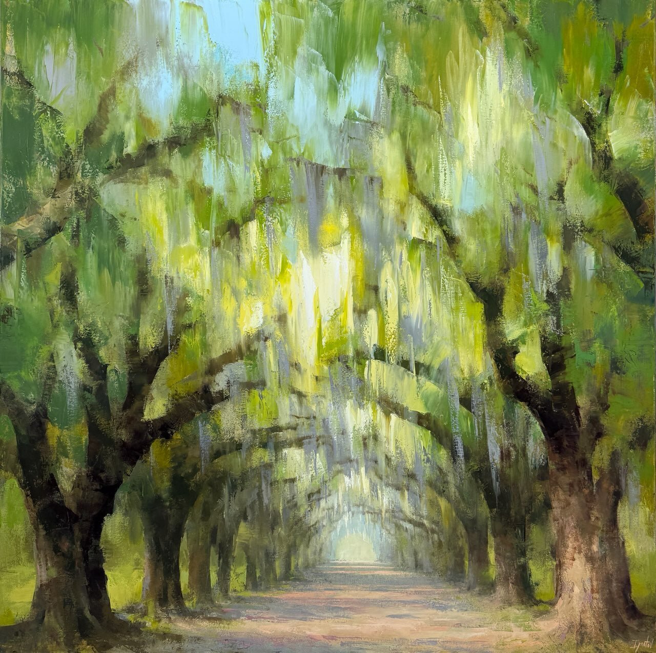 Sunlit Live Oaks by Ignat Ignatov at LePrince Galleries