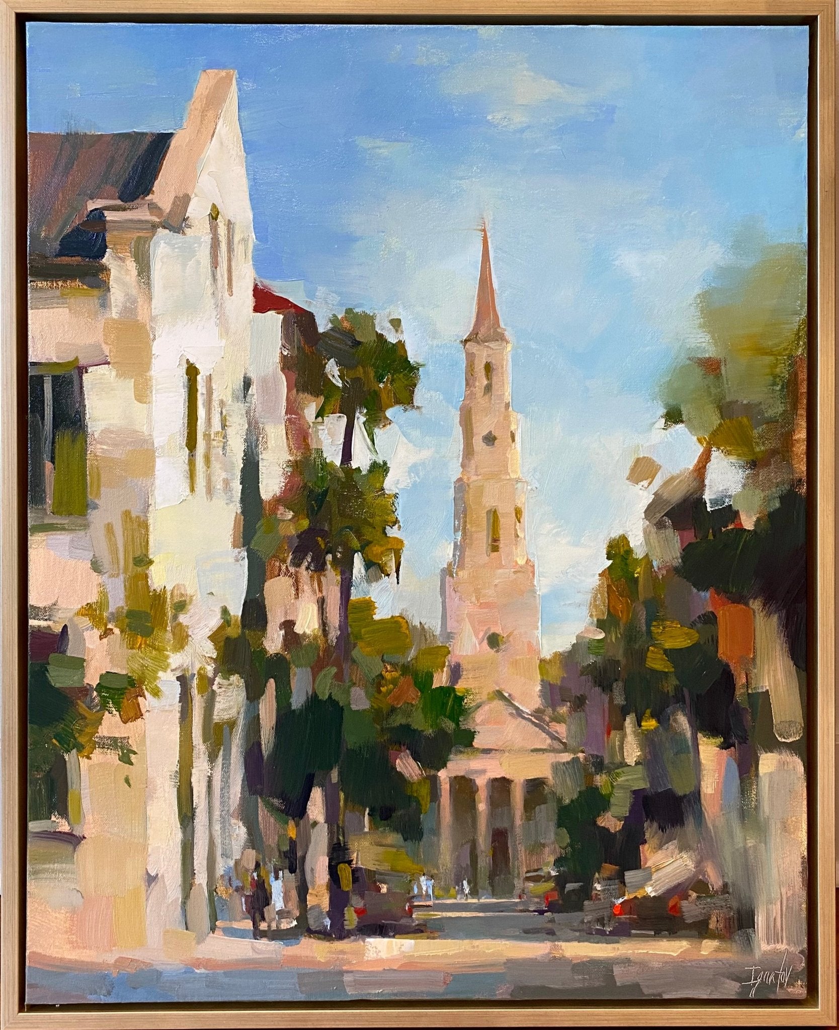 Sunny Day on Church Street by Ignat Ignatov at LePrince Galleries