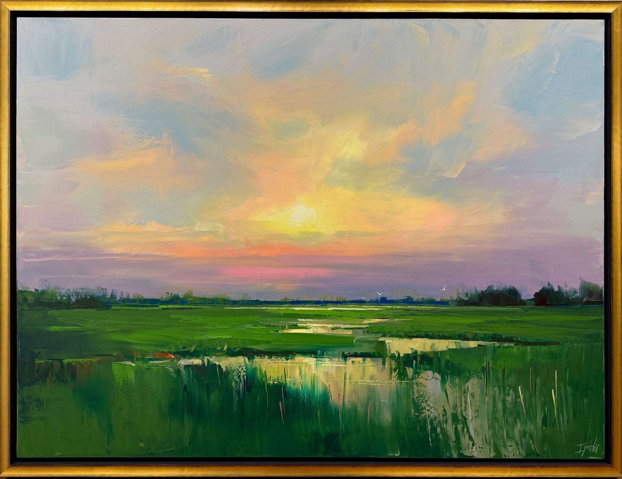 Sunset Marsh Whisper by Ignat Ignatov at LePrince Galleries