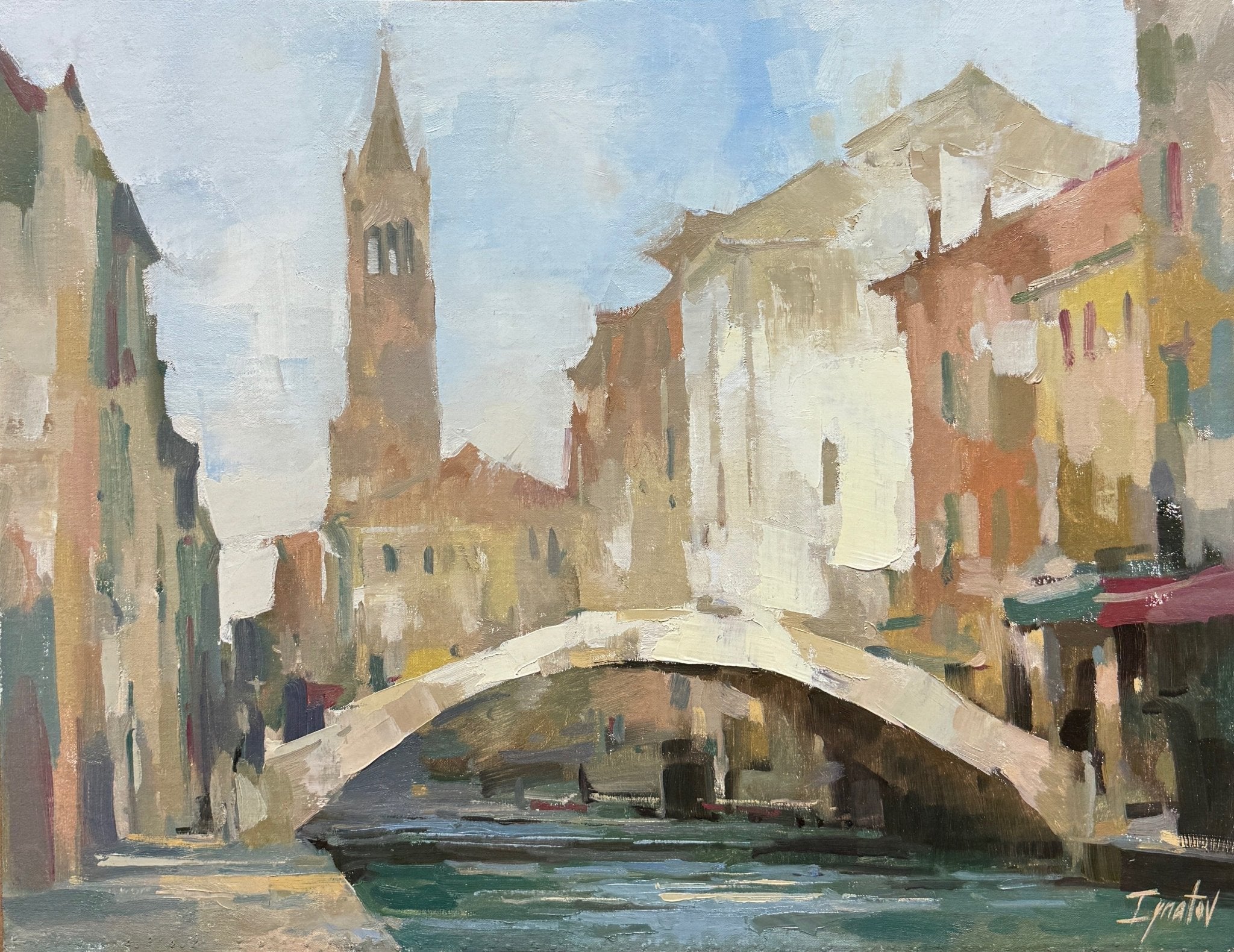 Venetian Bridge by Ignat Ignatov at LePrince Galleries