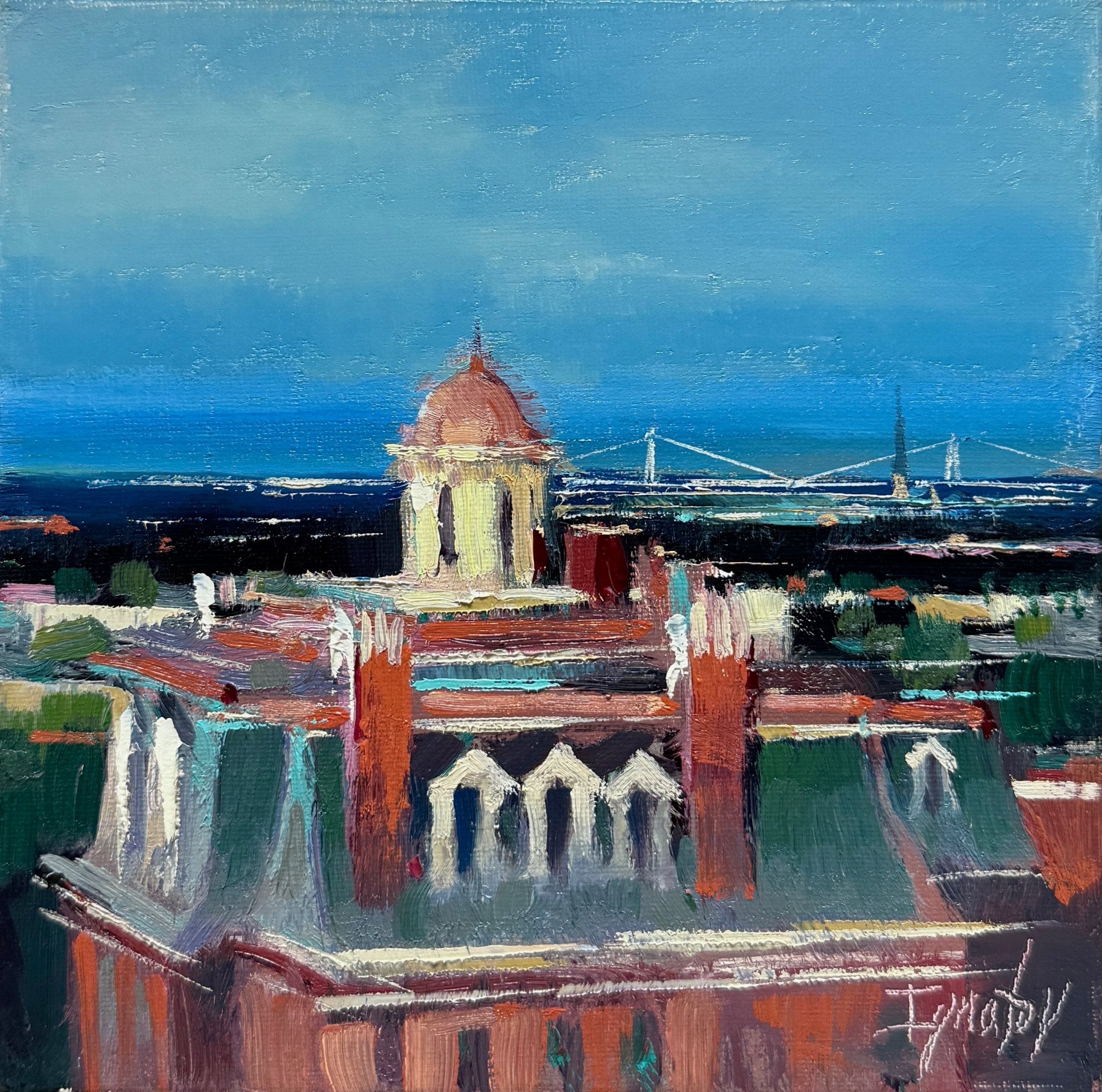 Wentworth Mansion Aerial by Ignat Ignatov at LePrince Galleries