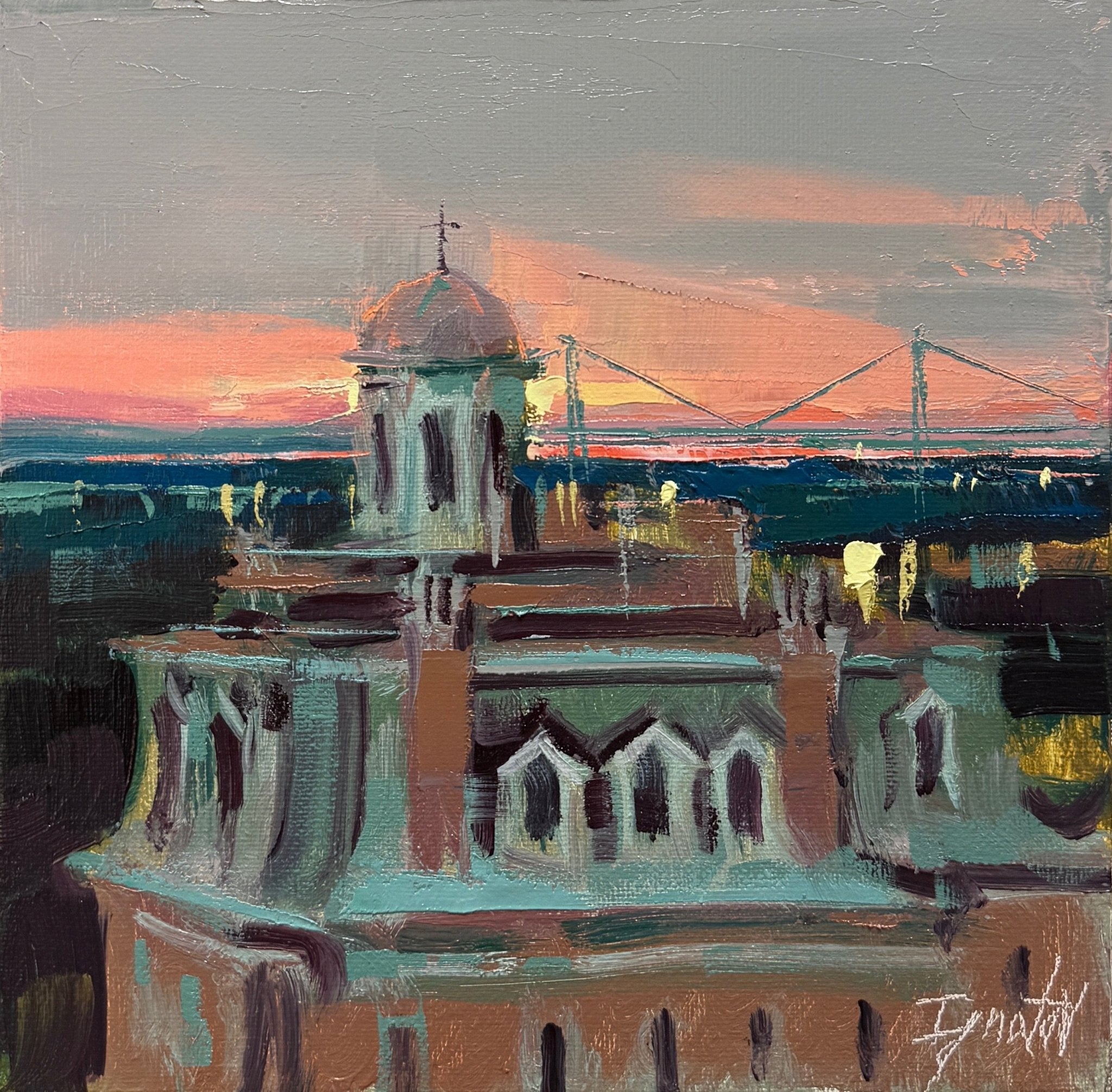 Wentworth Mansion Dusk by Ignat Ignatov at LePrince Galleries