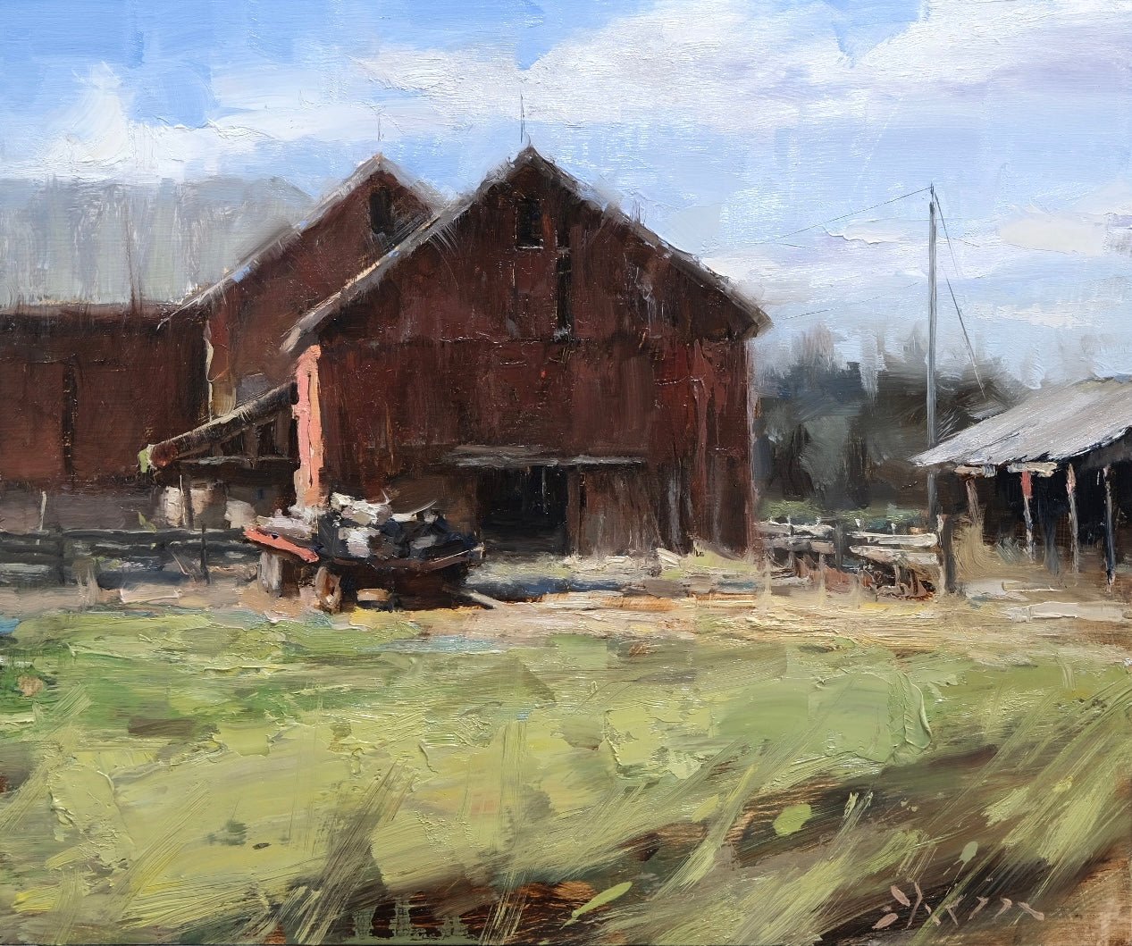 Barn in Freemont, Wisconsin by Jacob Dhein at LePrince Galleries