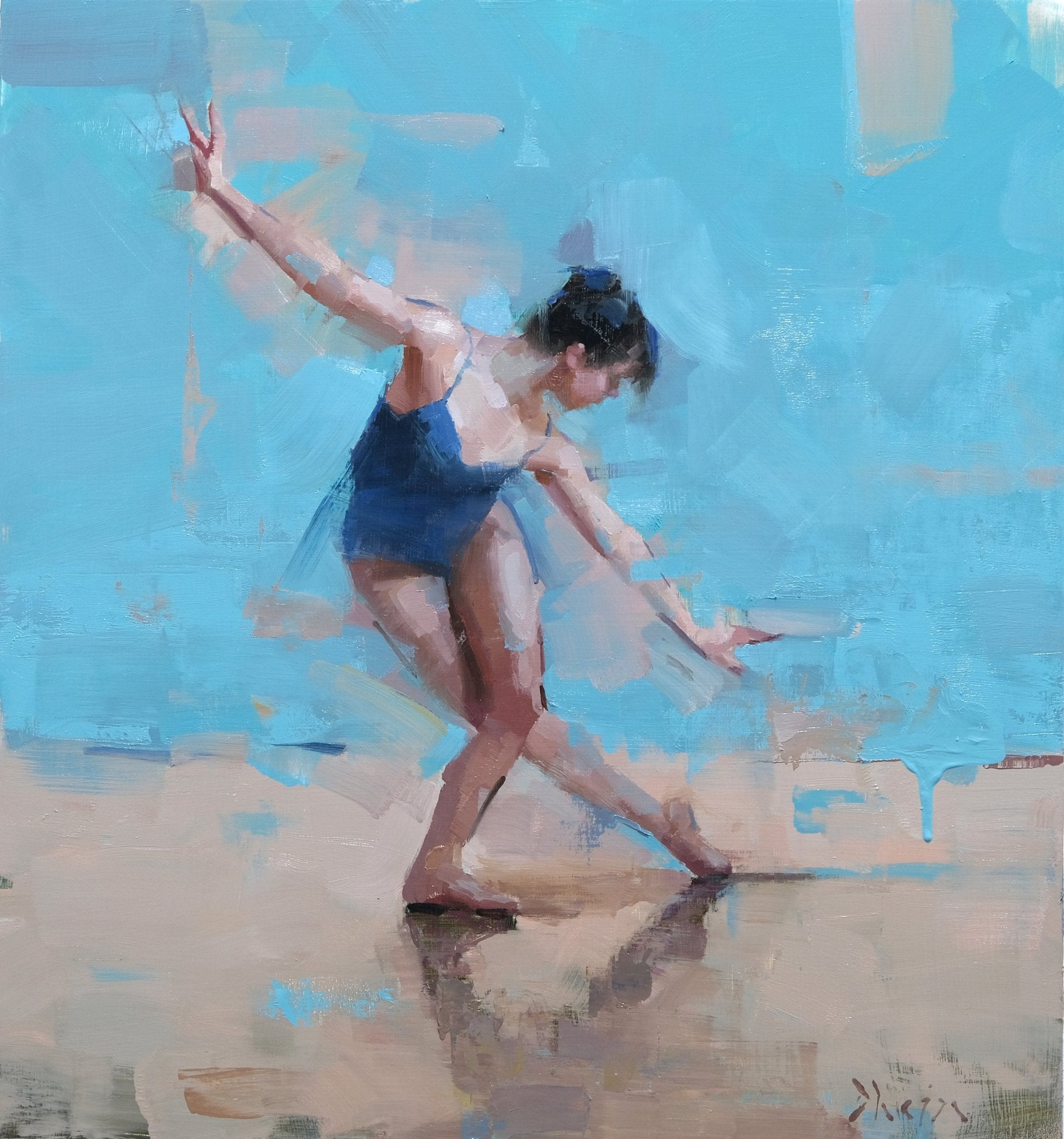 Dancer with Turquoise by Jacob Dhein at LePrince Galleries