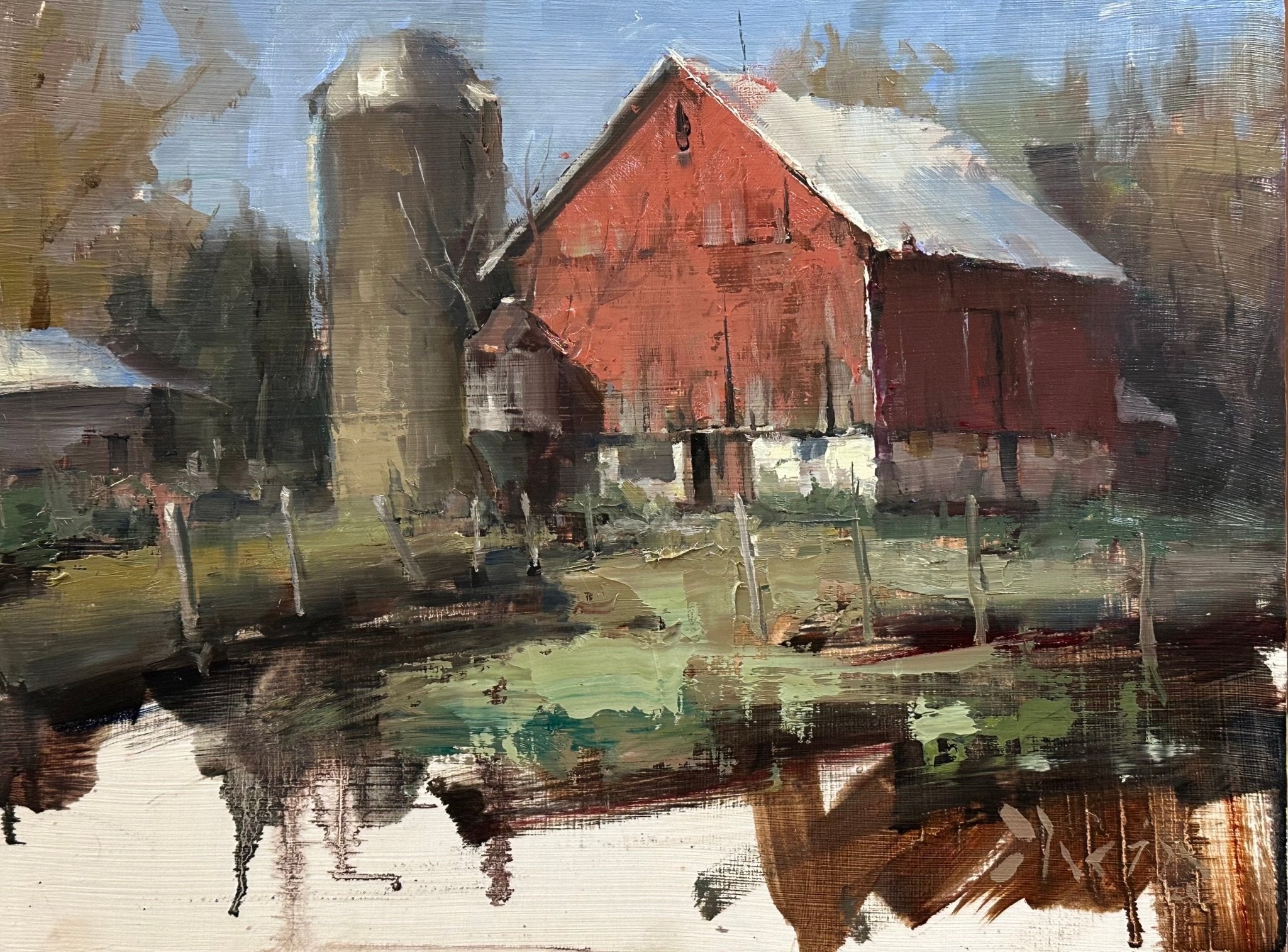 Wisconsin Barn in Fremont by Jacob Dhein at LePrince Galleries
