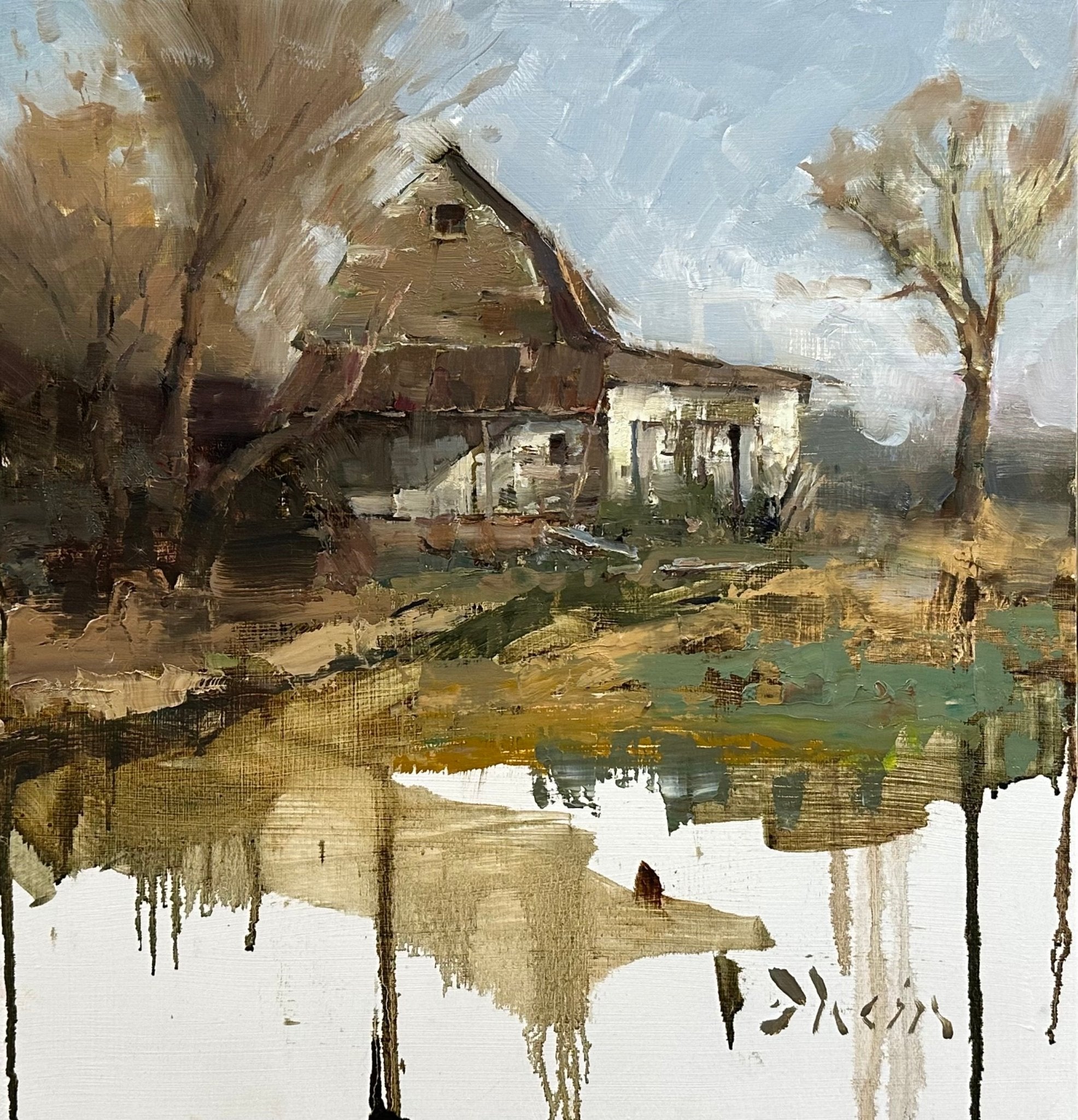 Wisconsin Barn in Plover by Jacob Dhein at LePrince Galleries