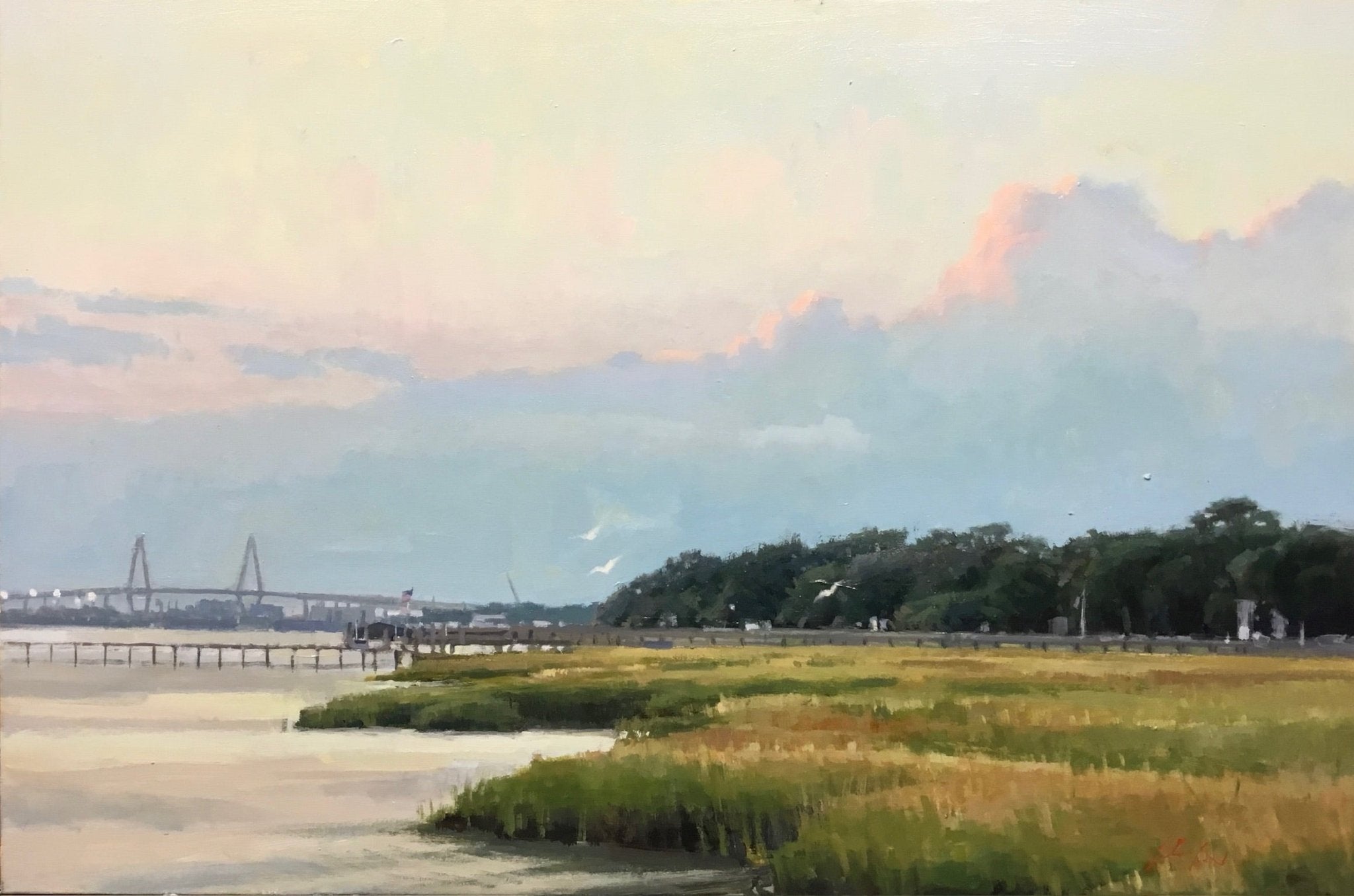 Charleston's Quiet Waters by John Poon at LePrince Galleries