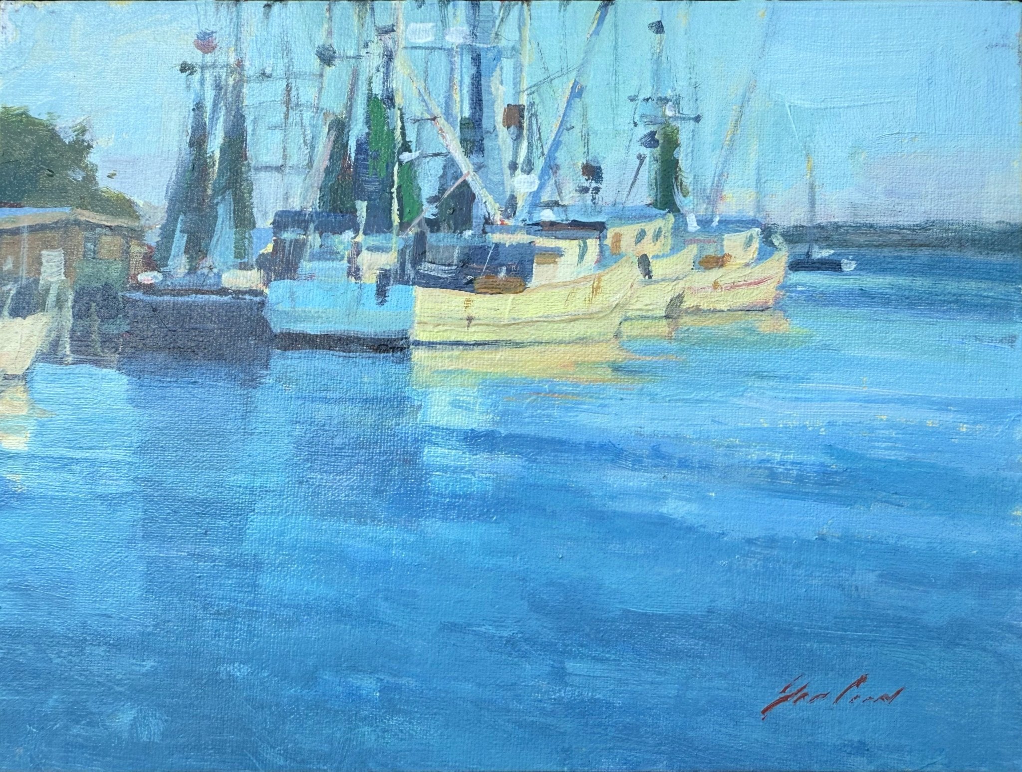 Evening at Shem Creek by John Poon at LePrince Galleries