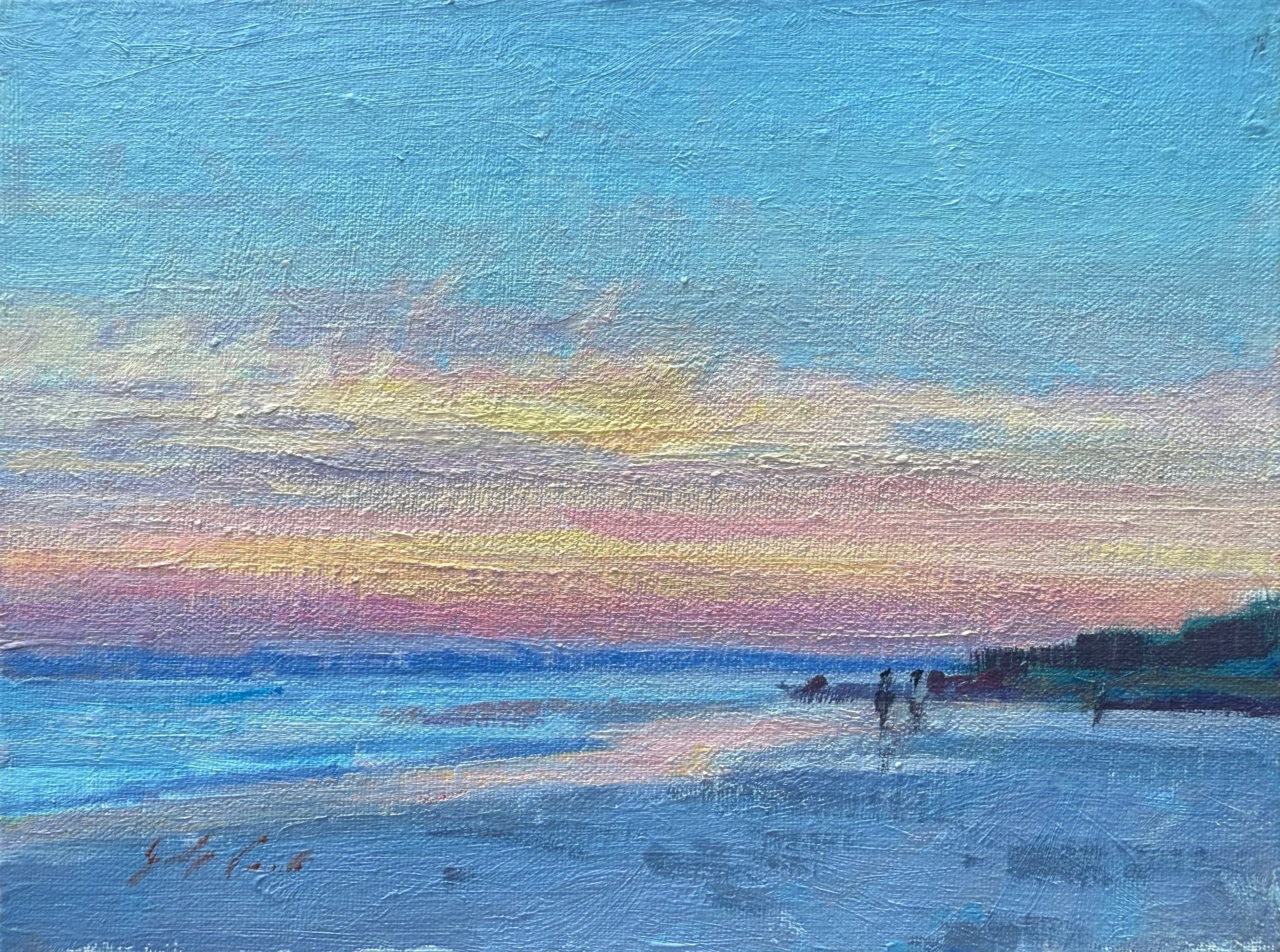 Evening Stroll by John Poon at LePrince Galleries