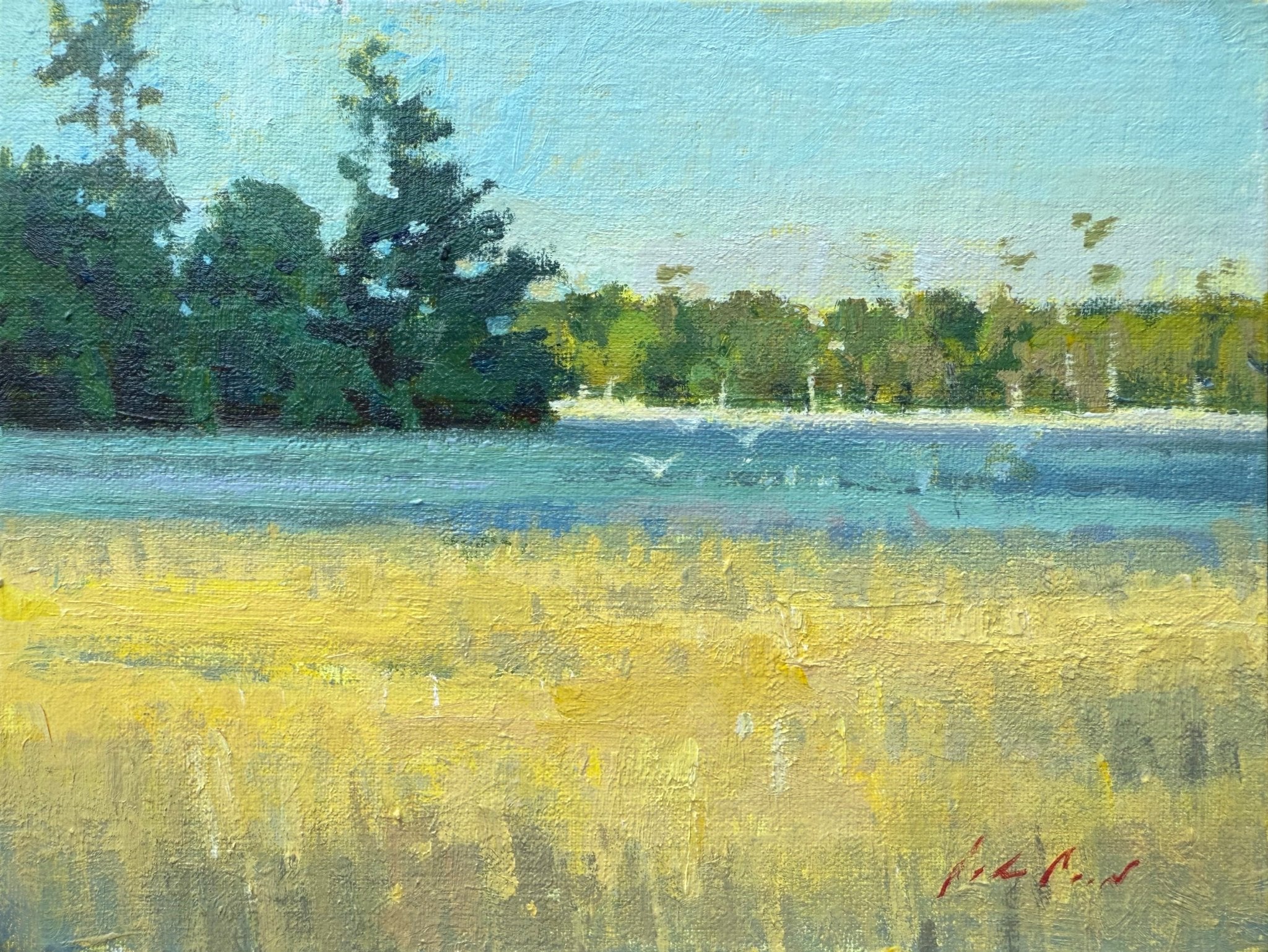 Golden Marsh by John Poon at LePrince Galleries