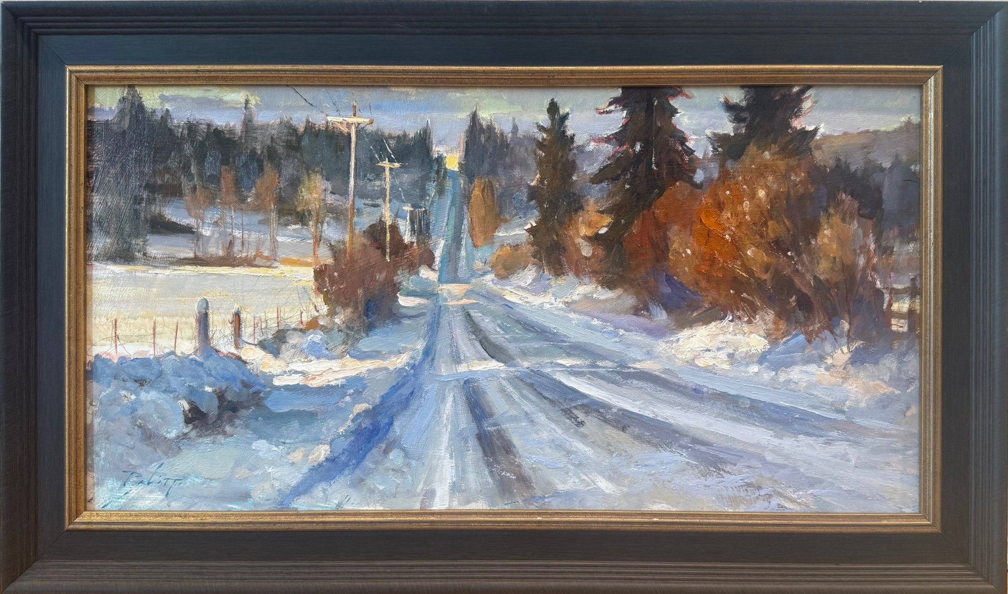 Road Home, Snow by Kyle Paliotto at LePrince Galleries