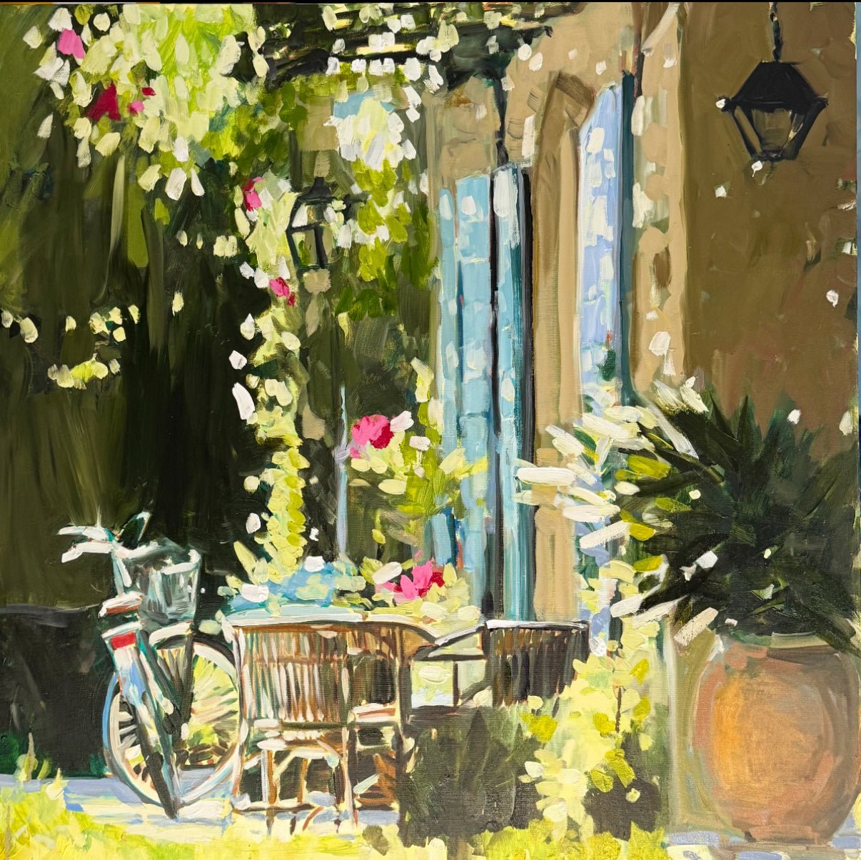 Bike in Provence by Laura Lacambra Shubert at LePrince Galleries