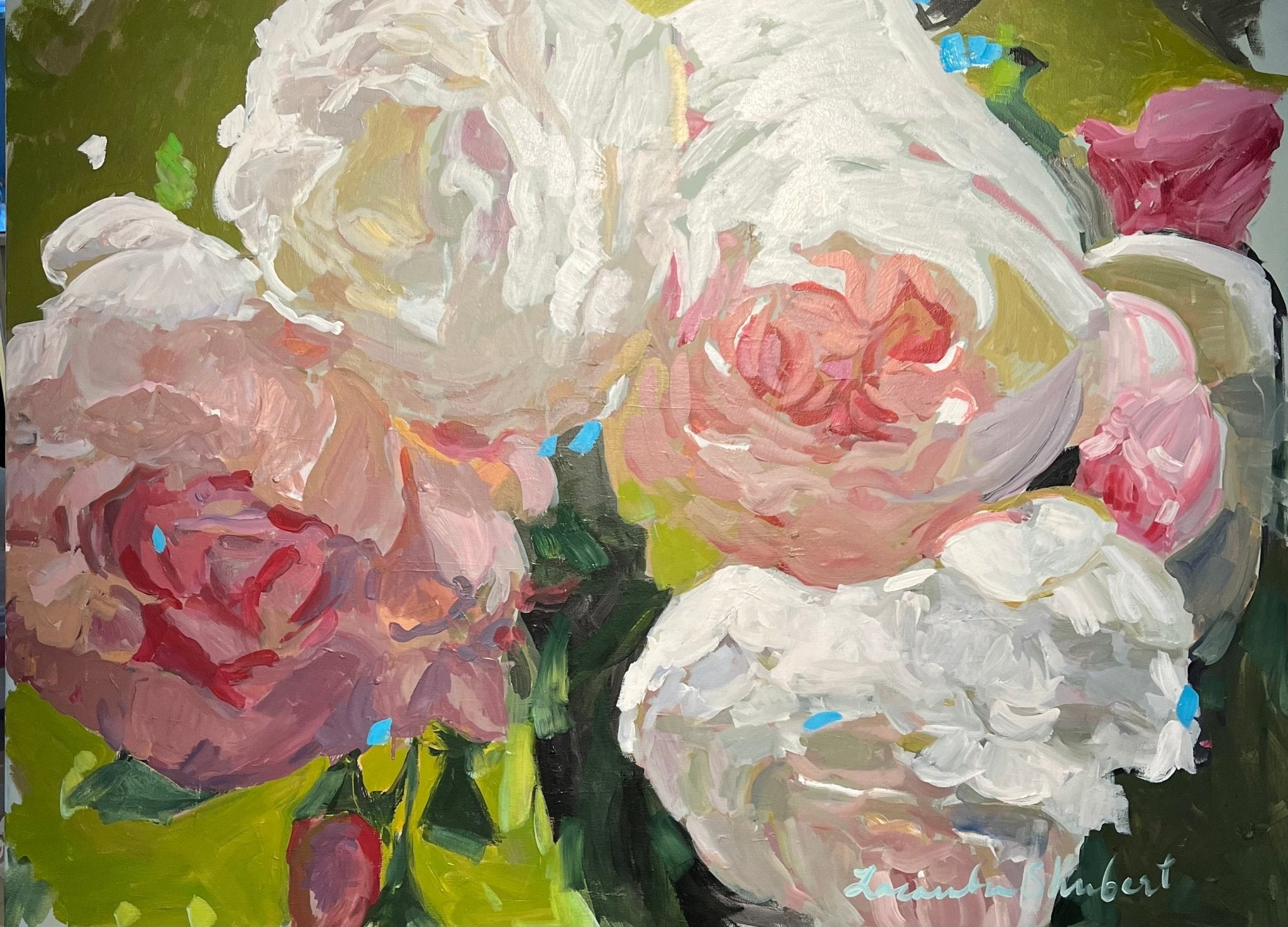 Large Peony by Laura Lacambra Shubert at LePrince Galleries