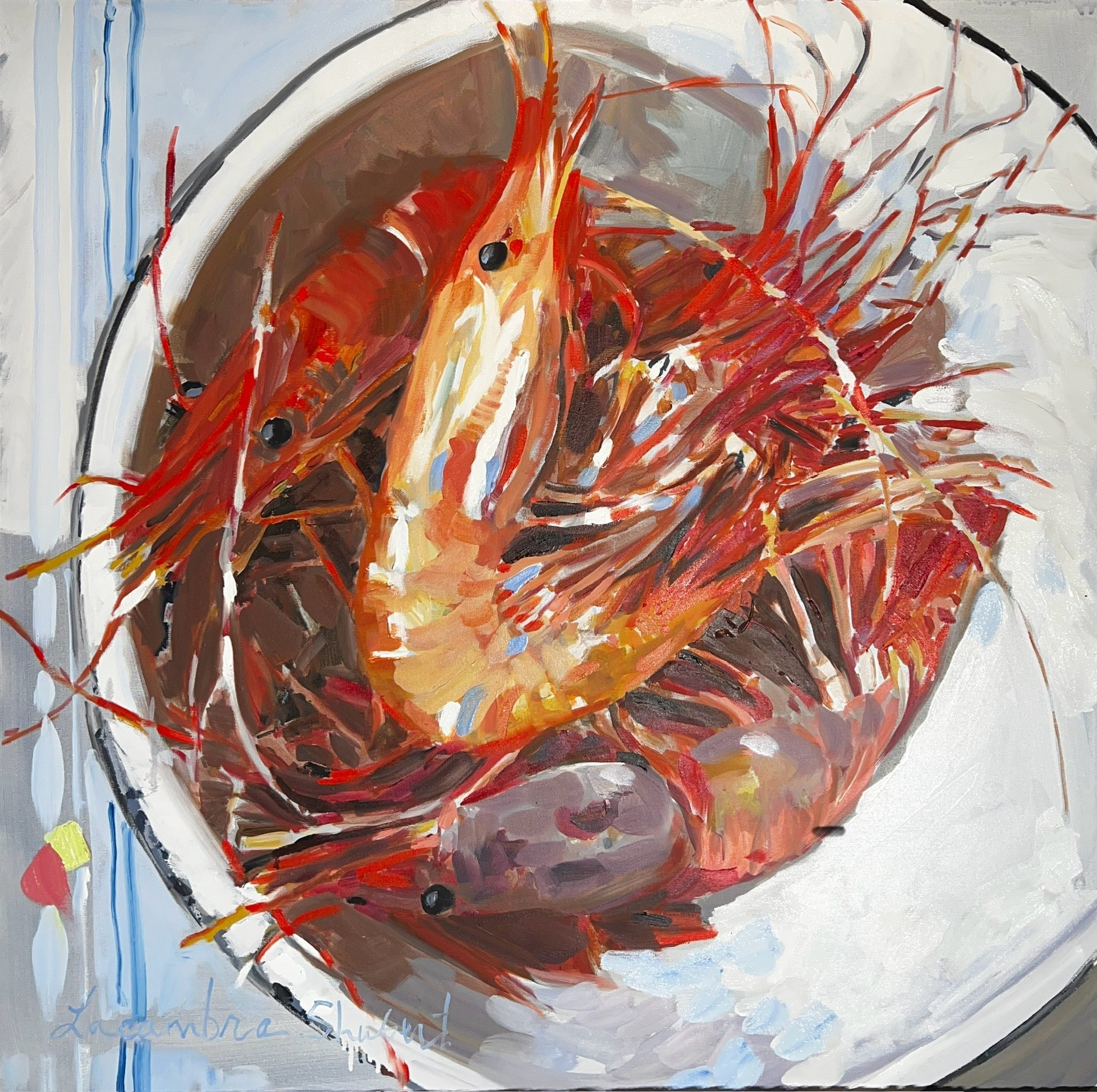 Shrimp by Laura Lacambra Shubert at LePrince Galleries