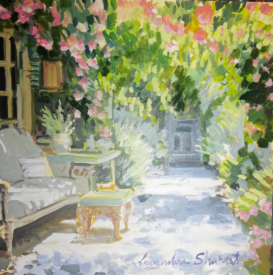 Tea Time by Laura Lacambra Shubert at LePrince Galleries