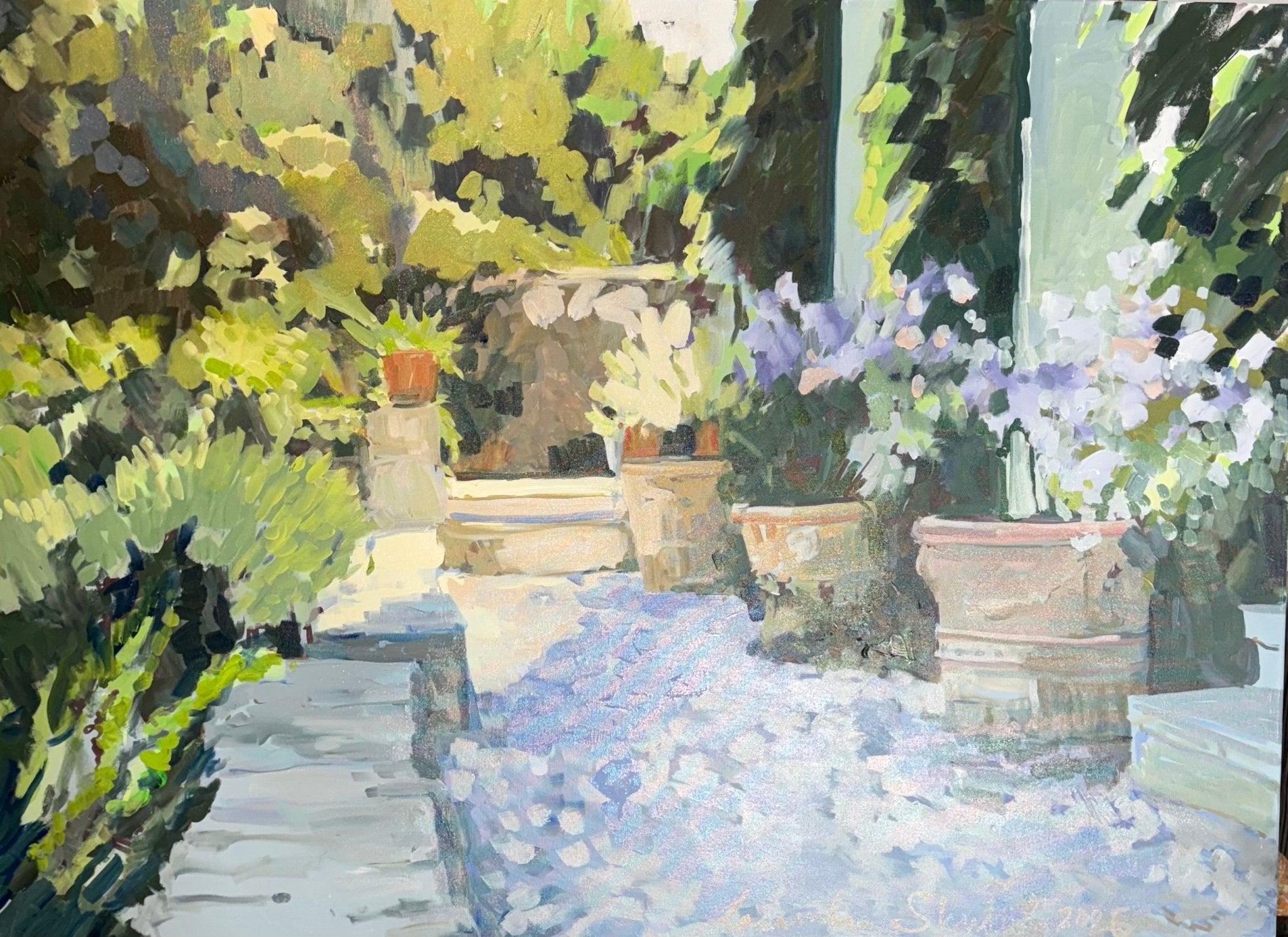 Three Large Urns by Laura Lacambra Shubert at LePrince Galleries